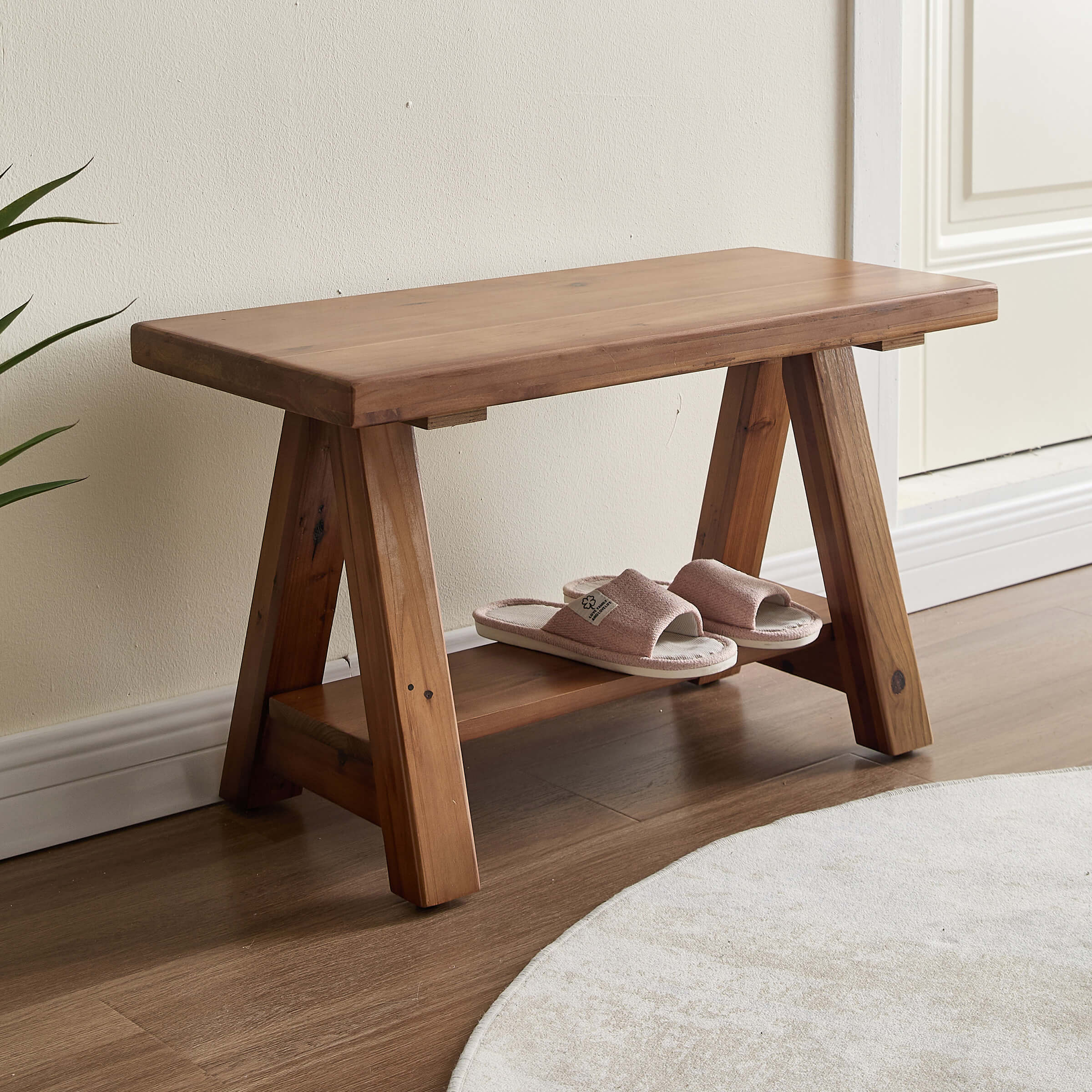 Wooden Storage Bench - 23893BH