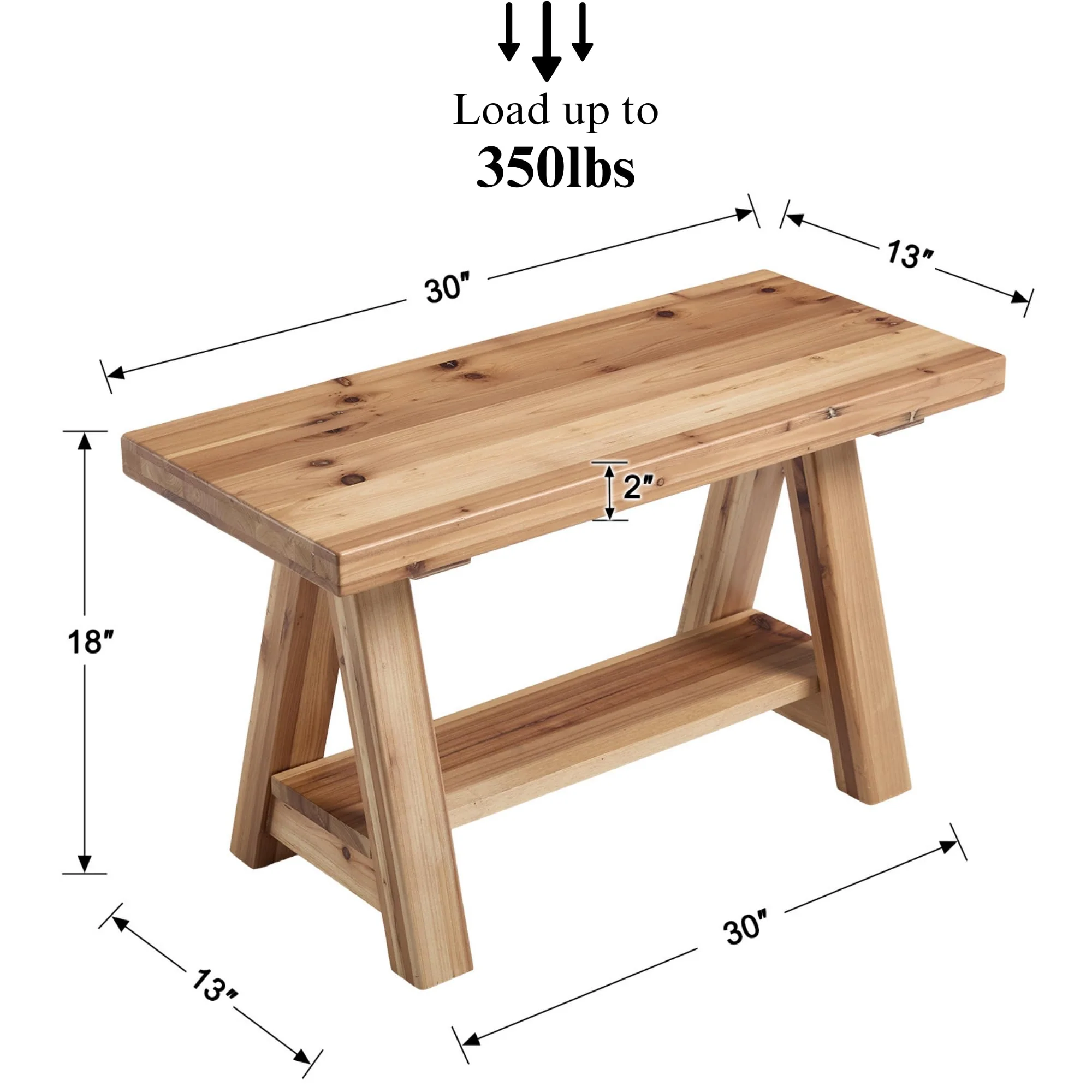 Wooden Storage Bench - 23893BH - Image 16