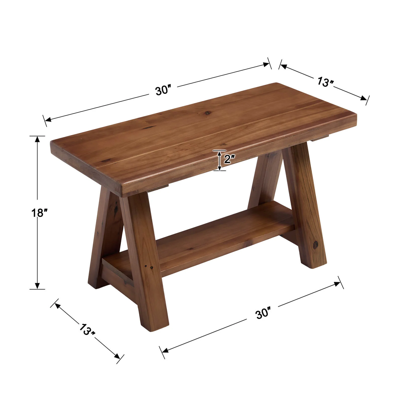 Wooden Storage Bench - 23893BH - Image 8