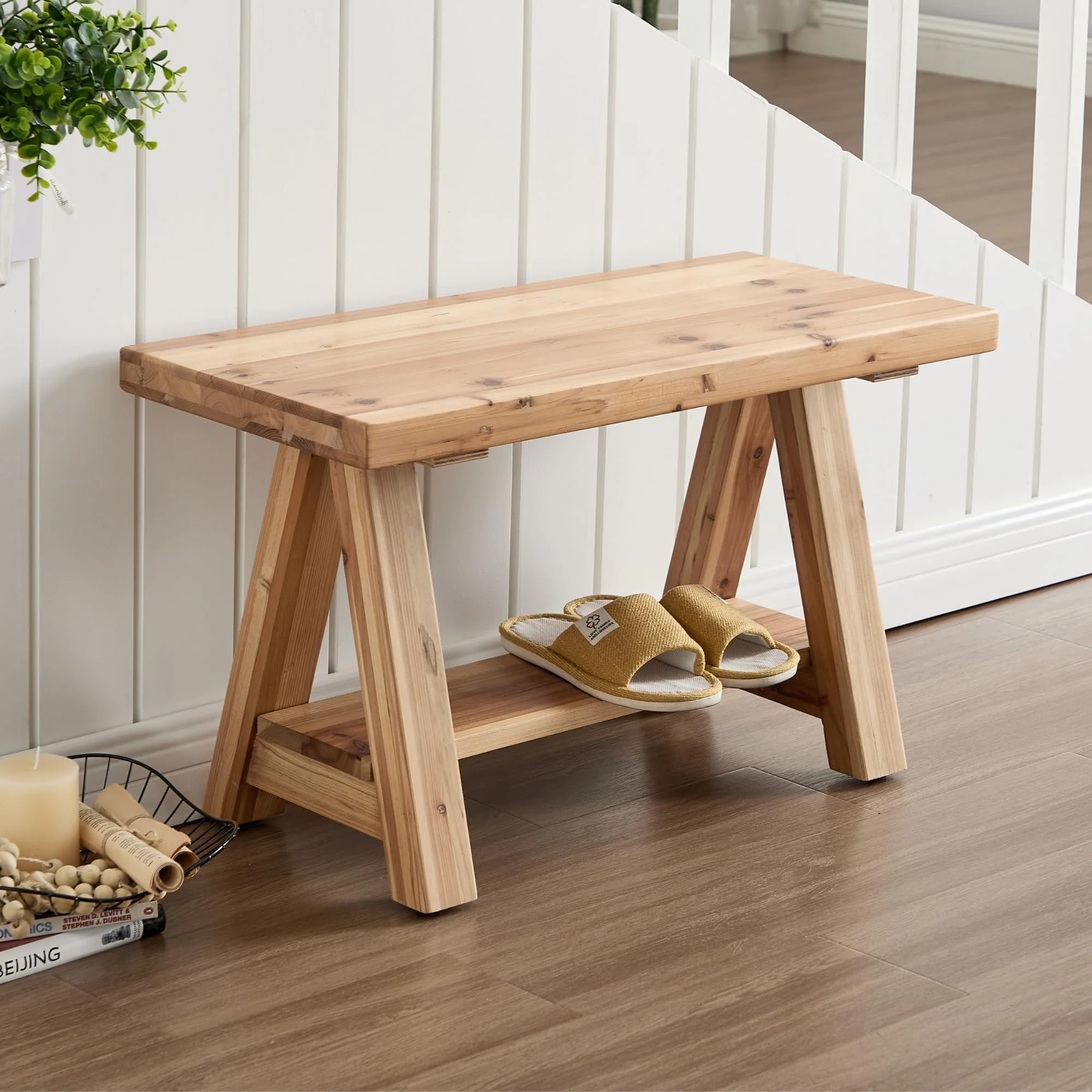 Wooden Storage Bench - 23893BH - Image 9