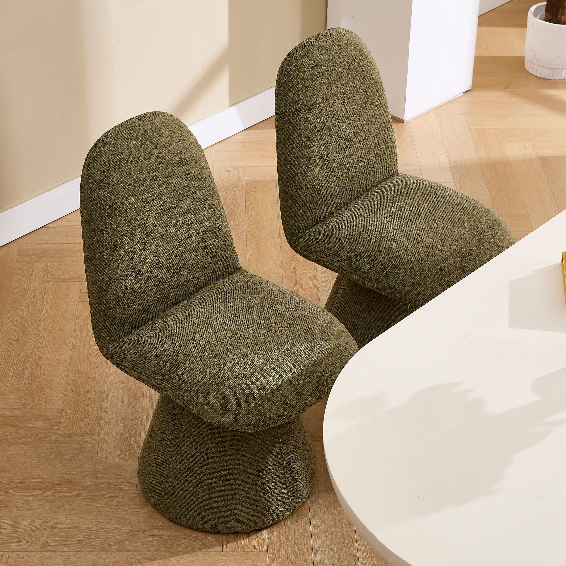 Swivel High Back Dining Chairs Set of 2 - 3166DC - Image 3
