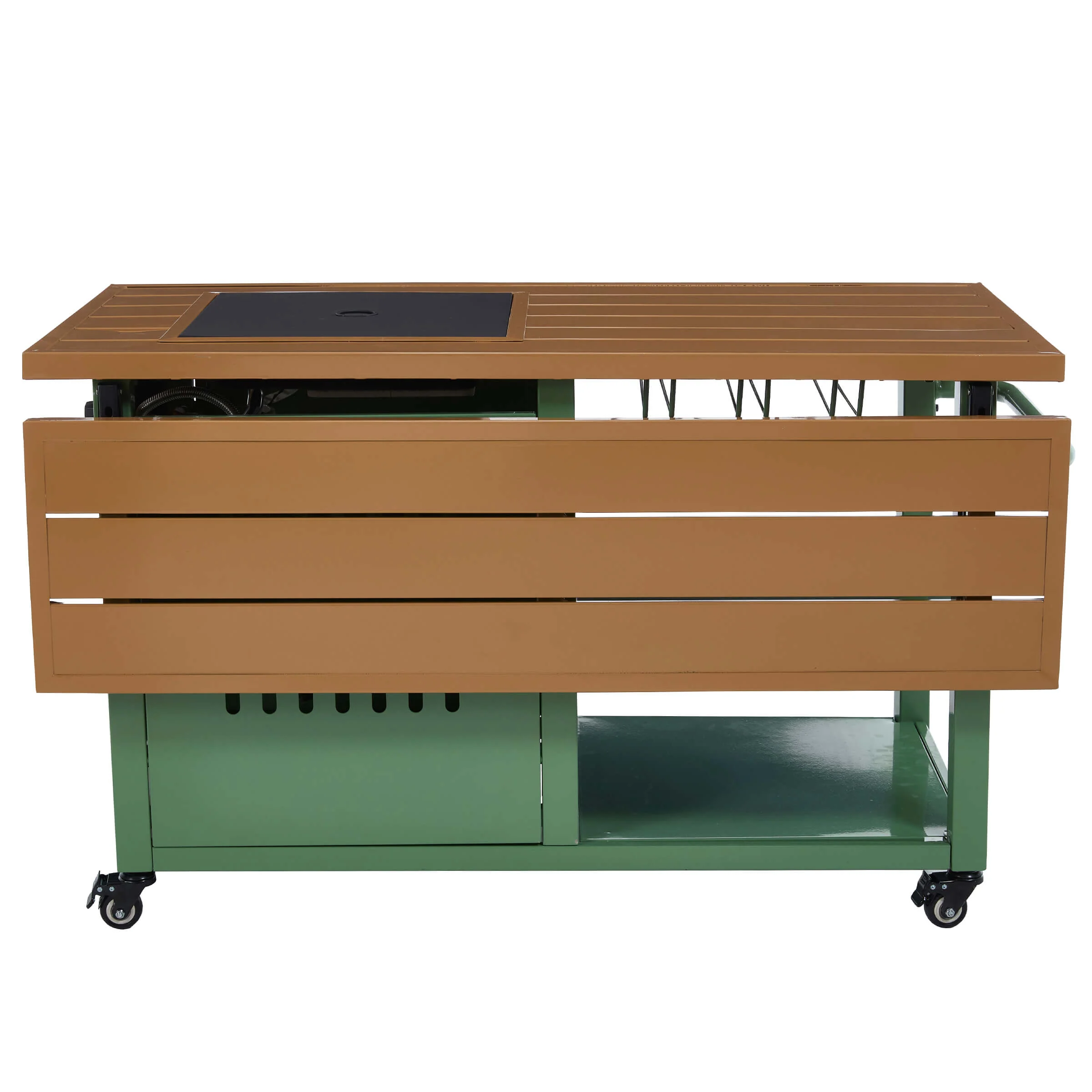 44" Propane Fire Pit Table with Cover Wheels - 1725FP - Image 21