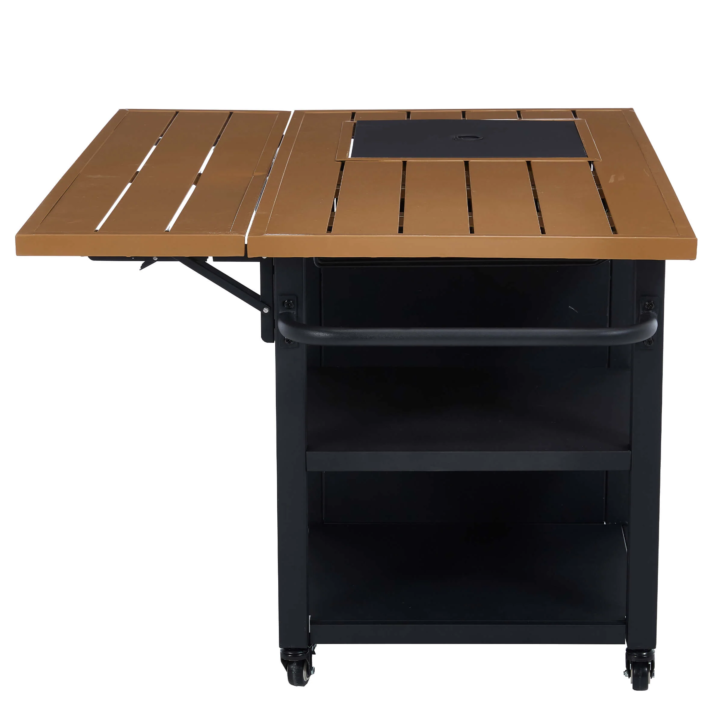 44" Propane Fire Pit Table with Cover Wheels - 1725FP - Image 6