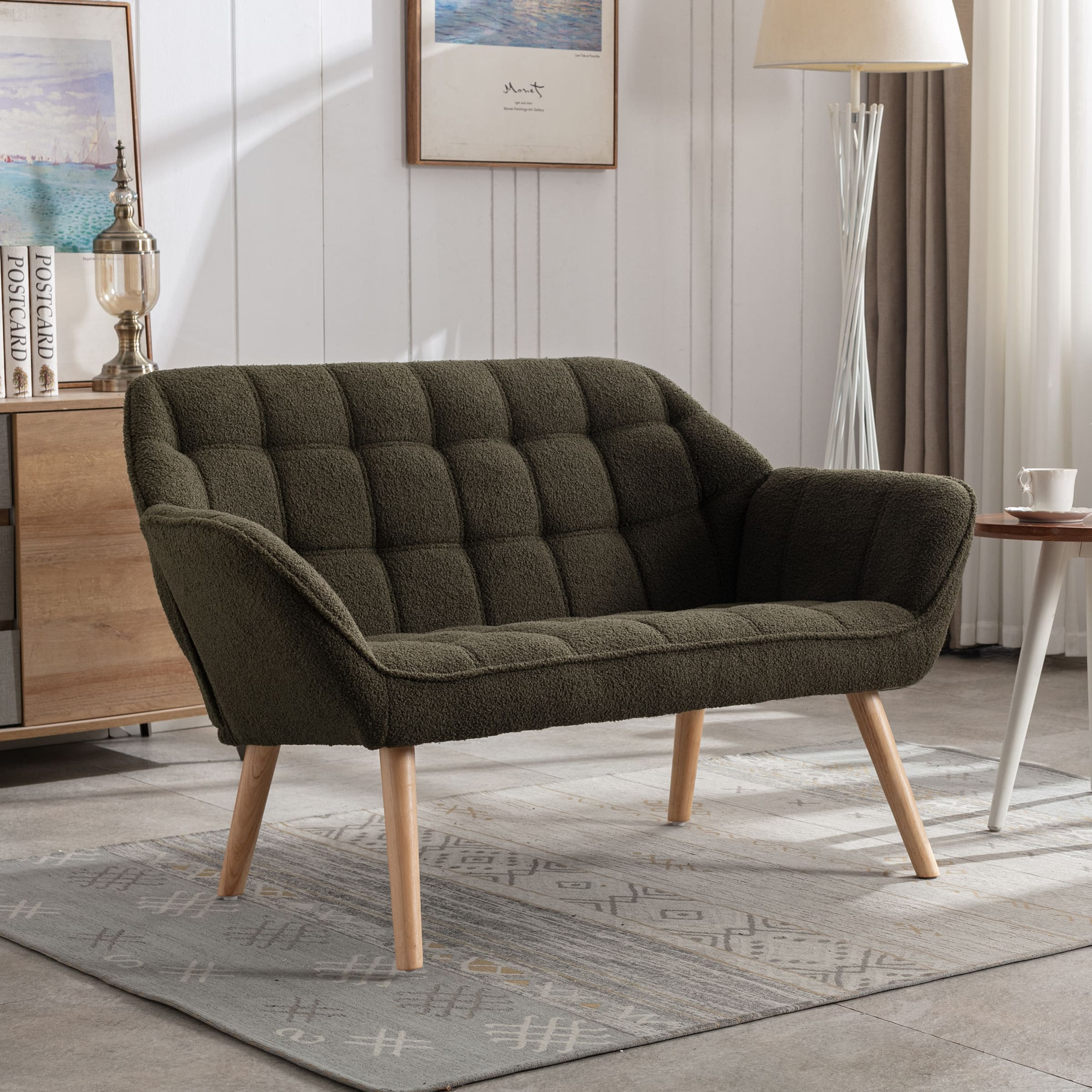 48"W Modern Small Loveseat Sofa - 8904AC - Image 15