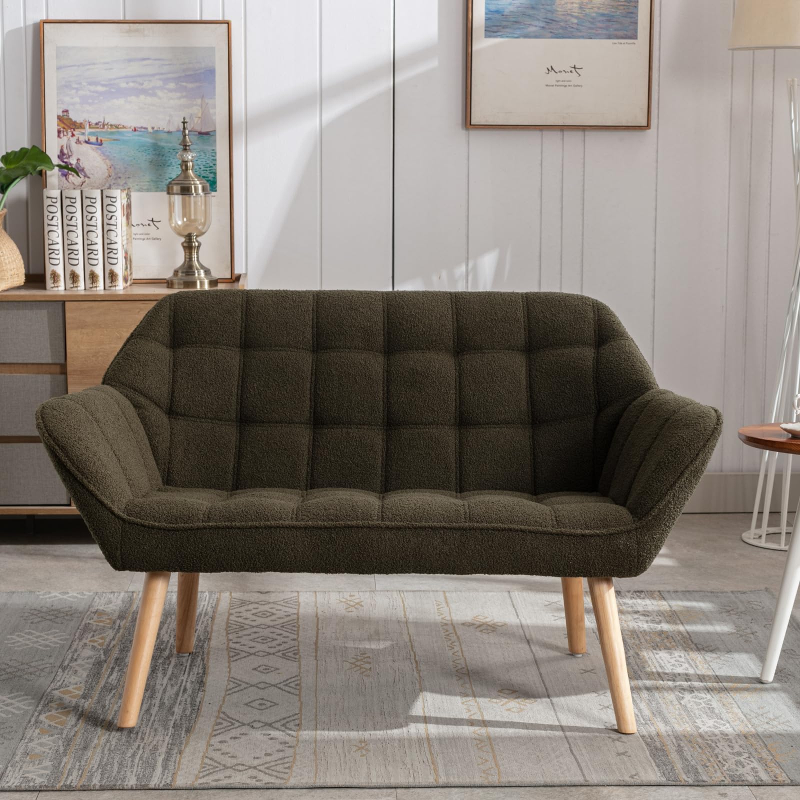 48"W Modern Small Loveseat Sofa - 8904AC - Image 16