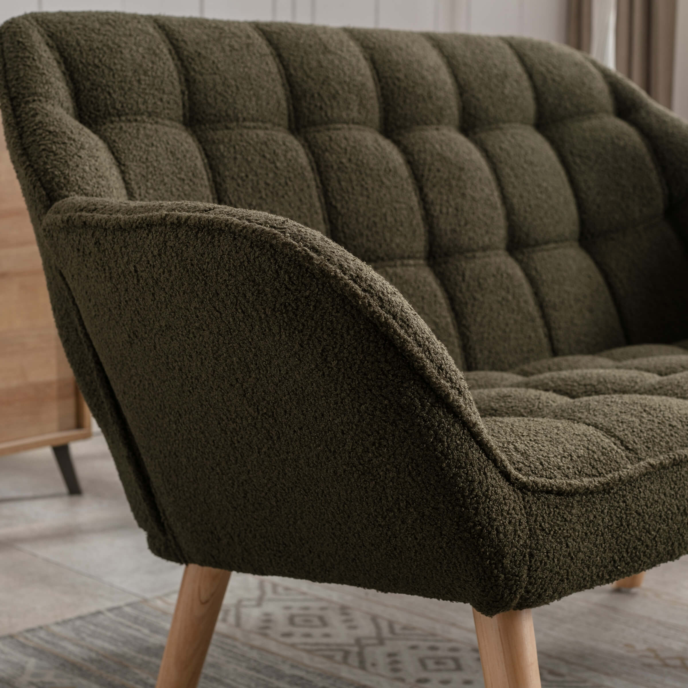 48"W Modern Small Loveseat Sofa - 8904AC - Image 19