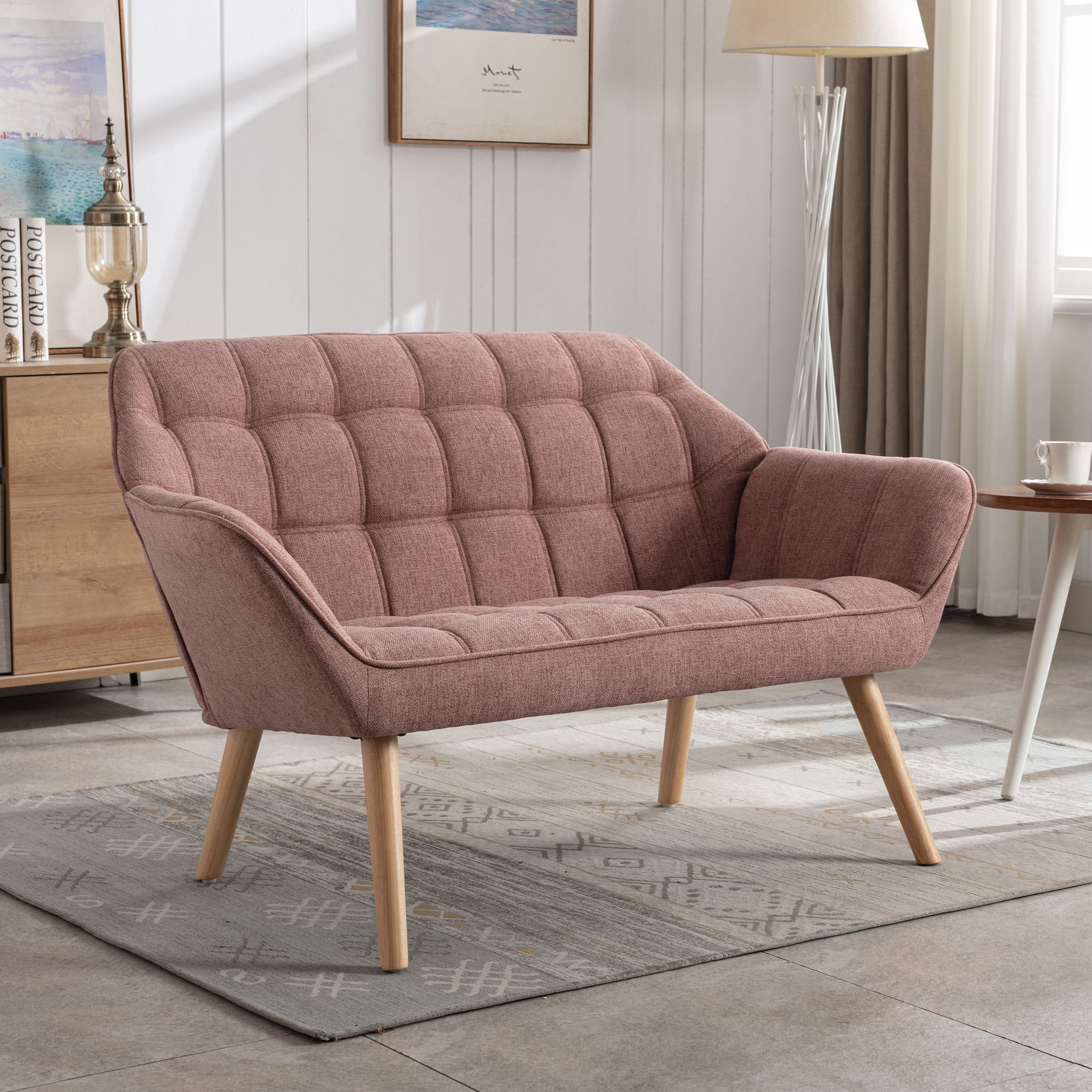 48"W Modern Small Loveseat Sofa - 8904AC - Image 30