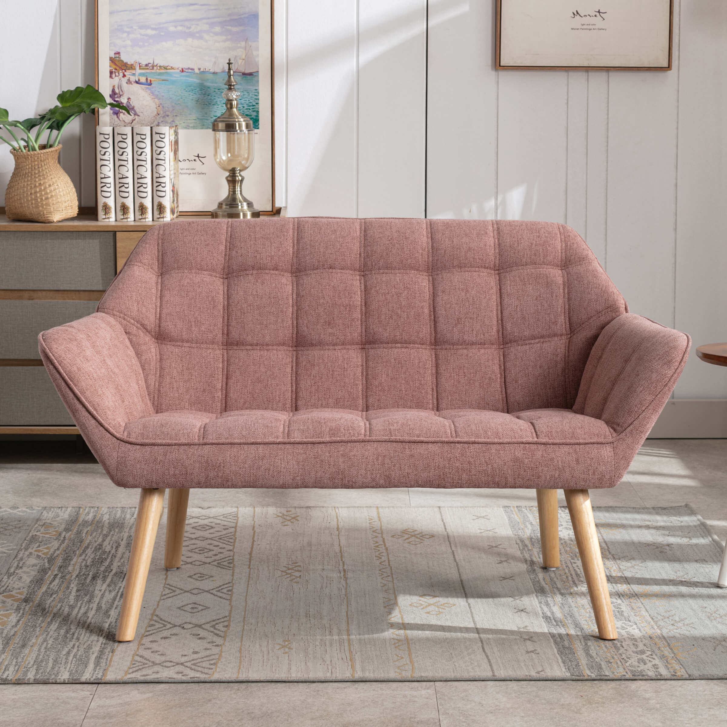 48"W Modern Small Loveseat Sofa - 8904AC - Image 31