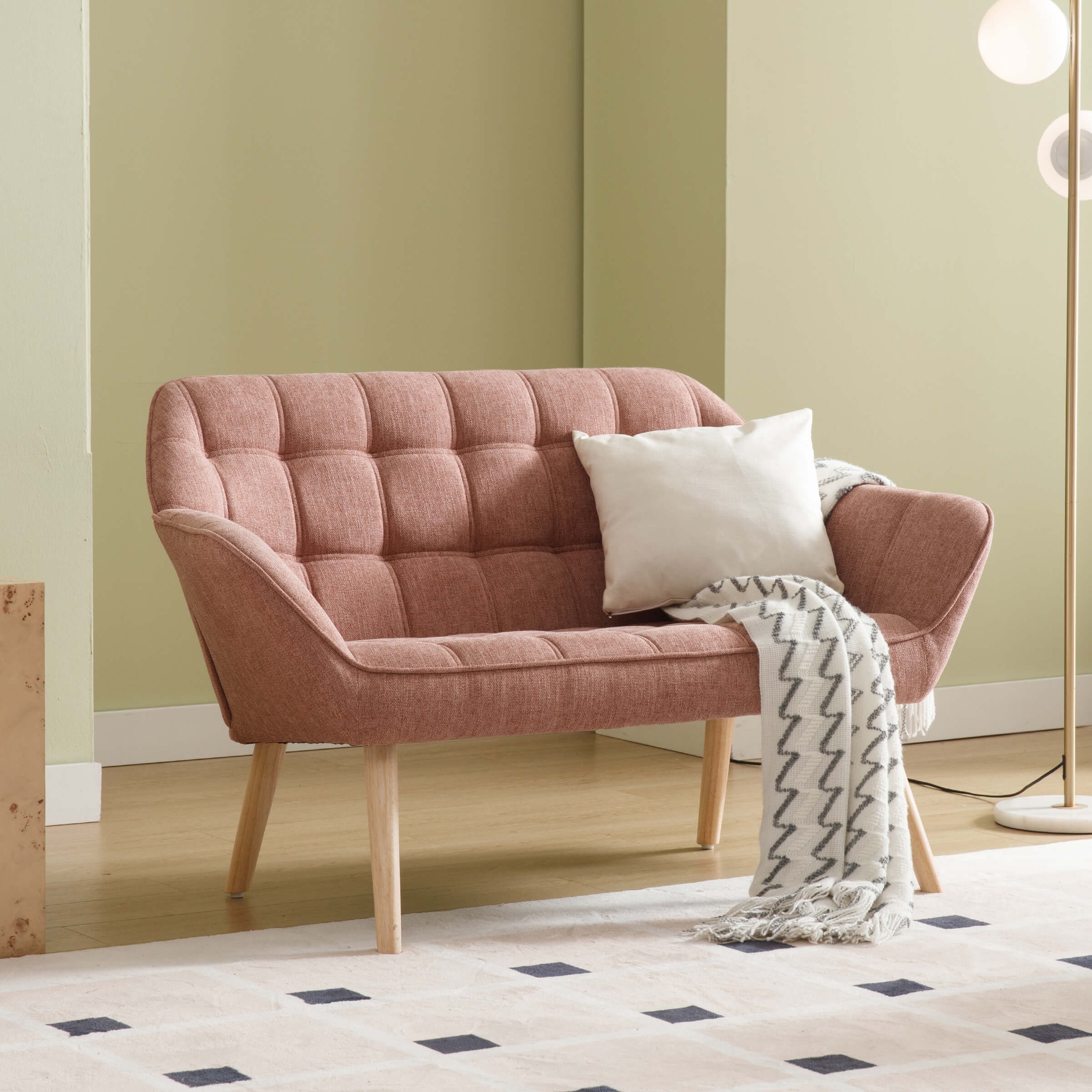 48"W Modern Small Loveseat Sofa - 8904AC - Image 32