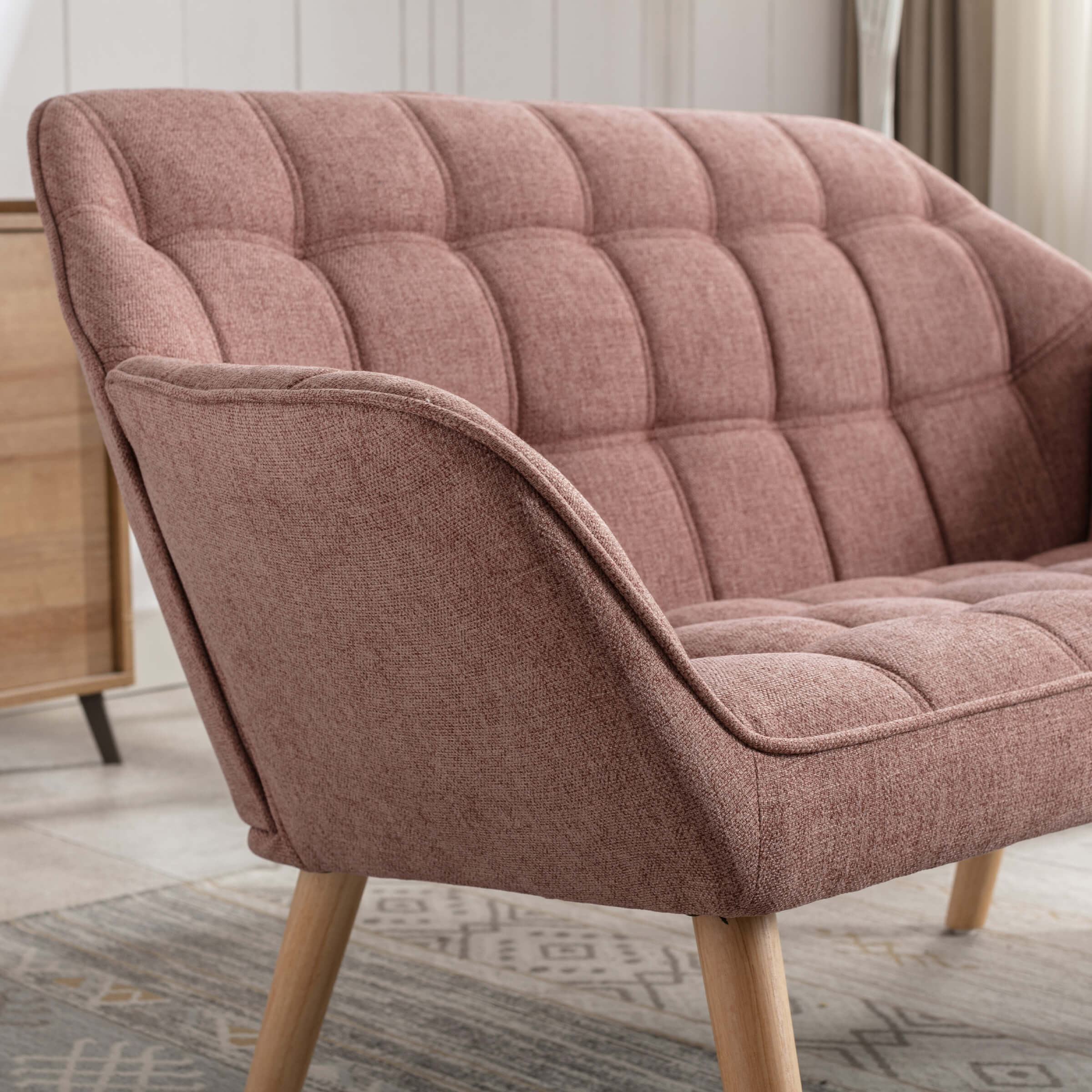 48"W Modern Small Loveseat Sofa - 8904AC - Image 35