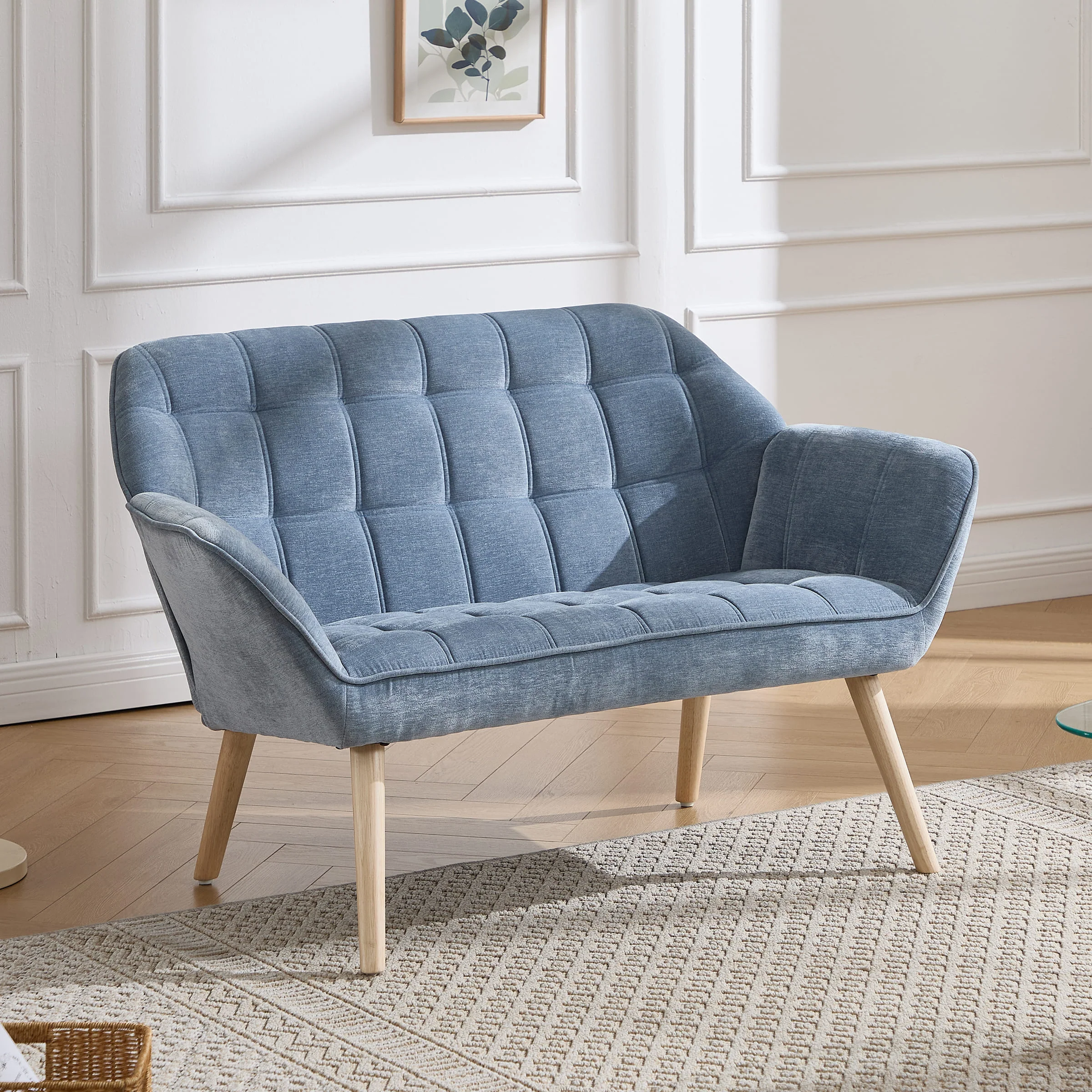 48"W Modern Small Loveseat Sofa - 8904AC - Image 38