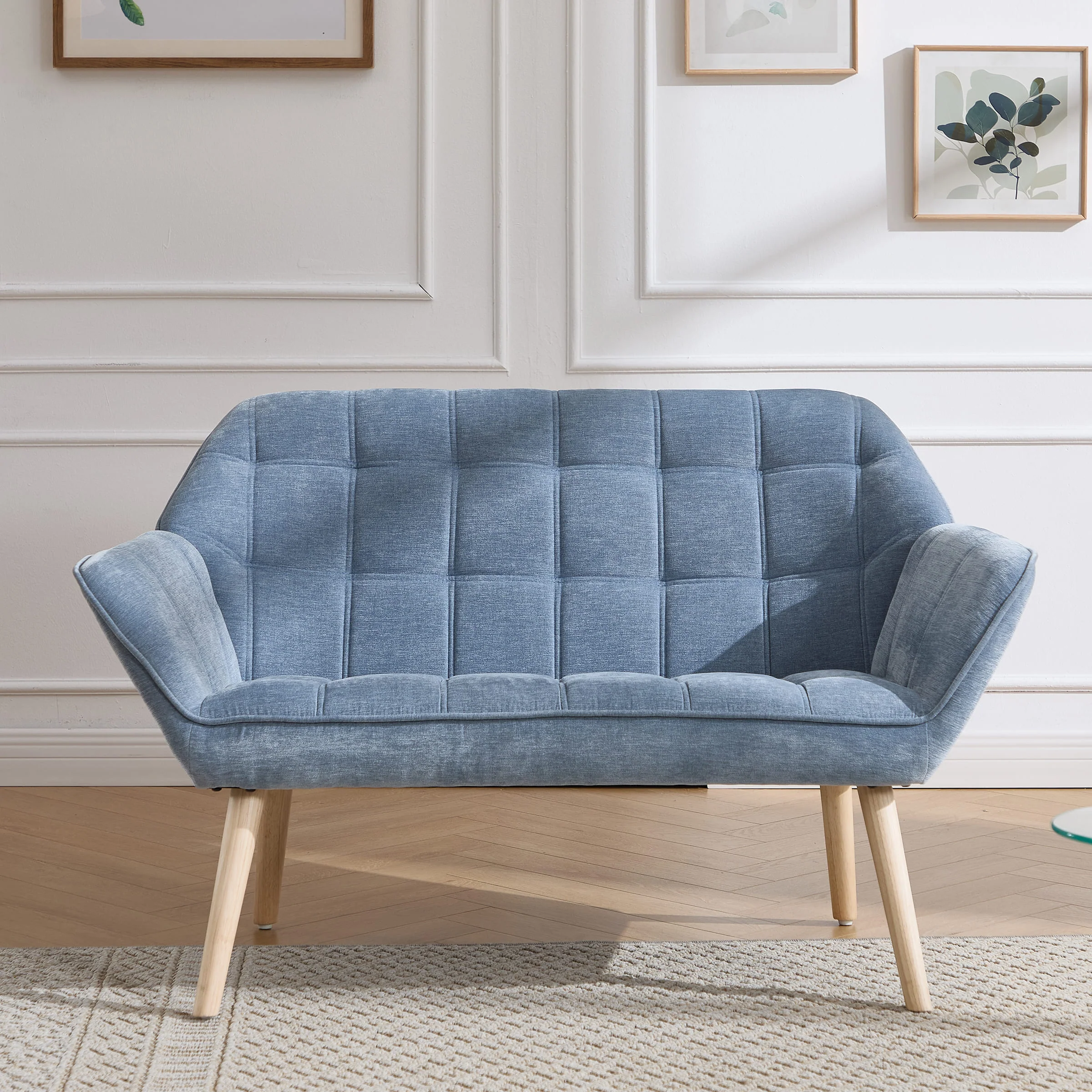 48"W Modern Small Loveseat Sofa - 8904AC - Image 39