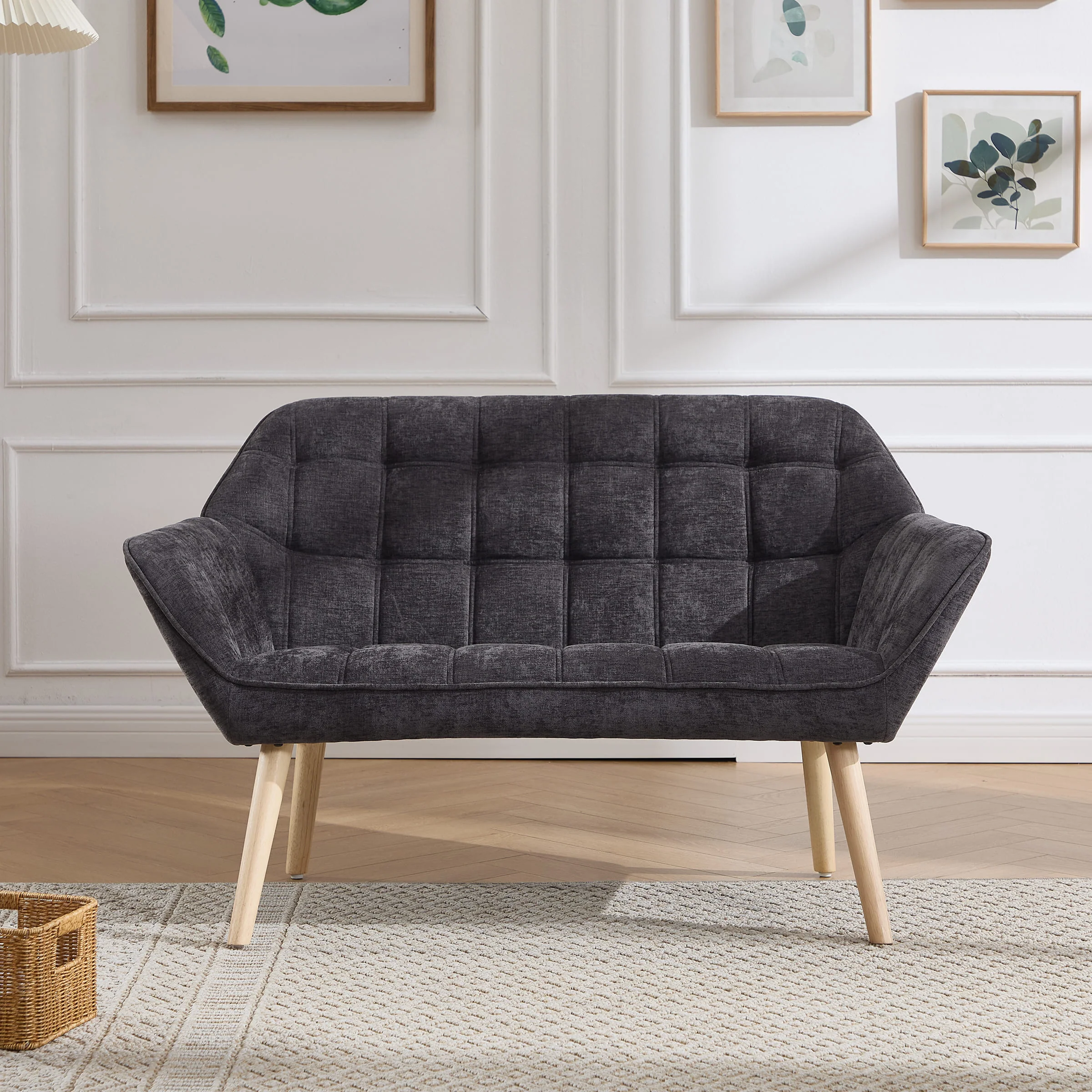 48"W Modern Small Loveseat Sofa - 8904AC - Image 44