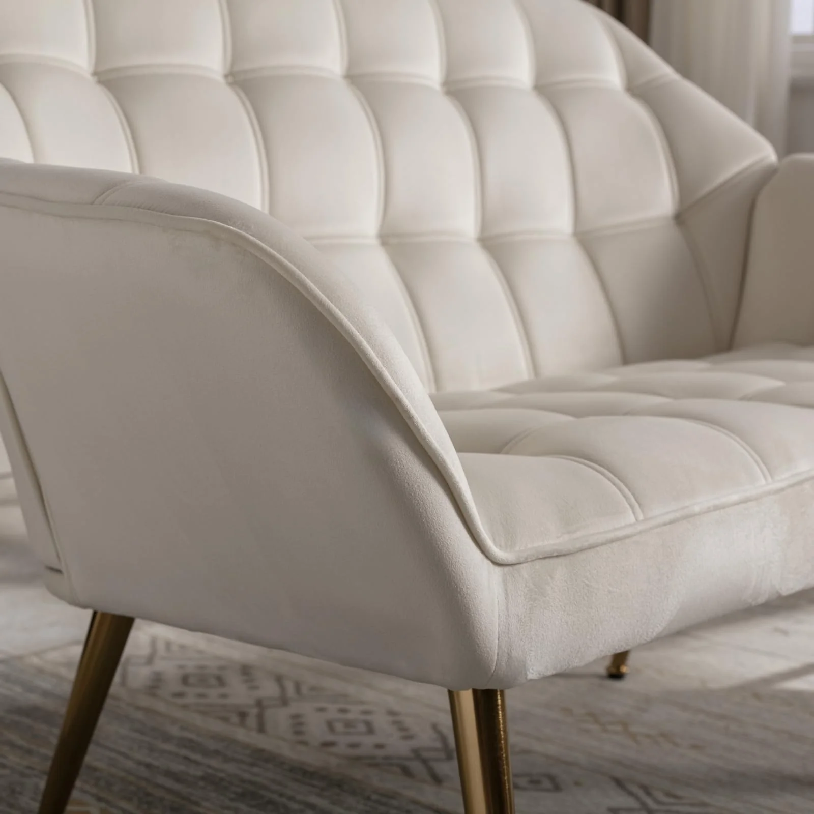 48"W Modern Small Loveseat Sofa - 8904AC - Image 6