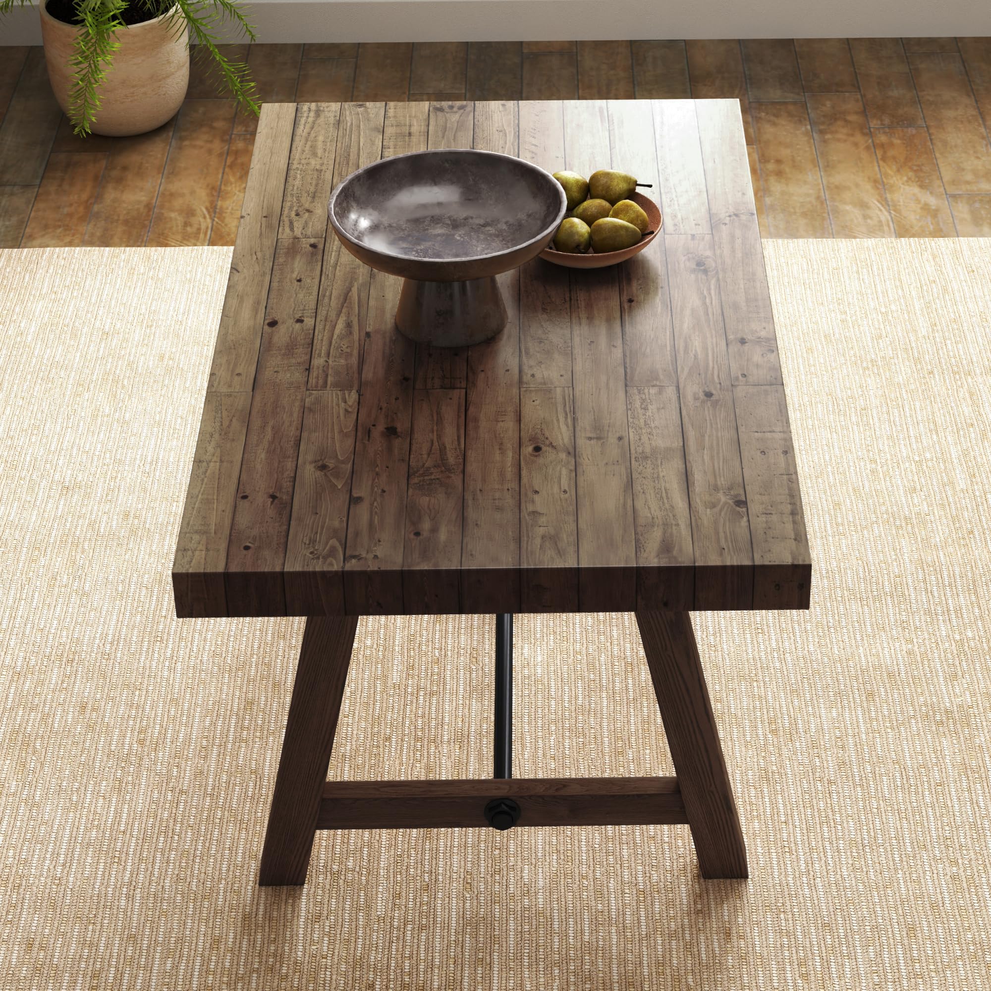 59"W Solid Wood Dining Table - X151DT - Image 3
