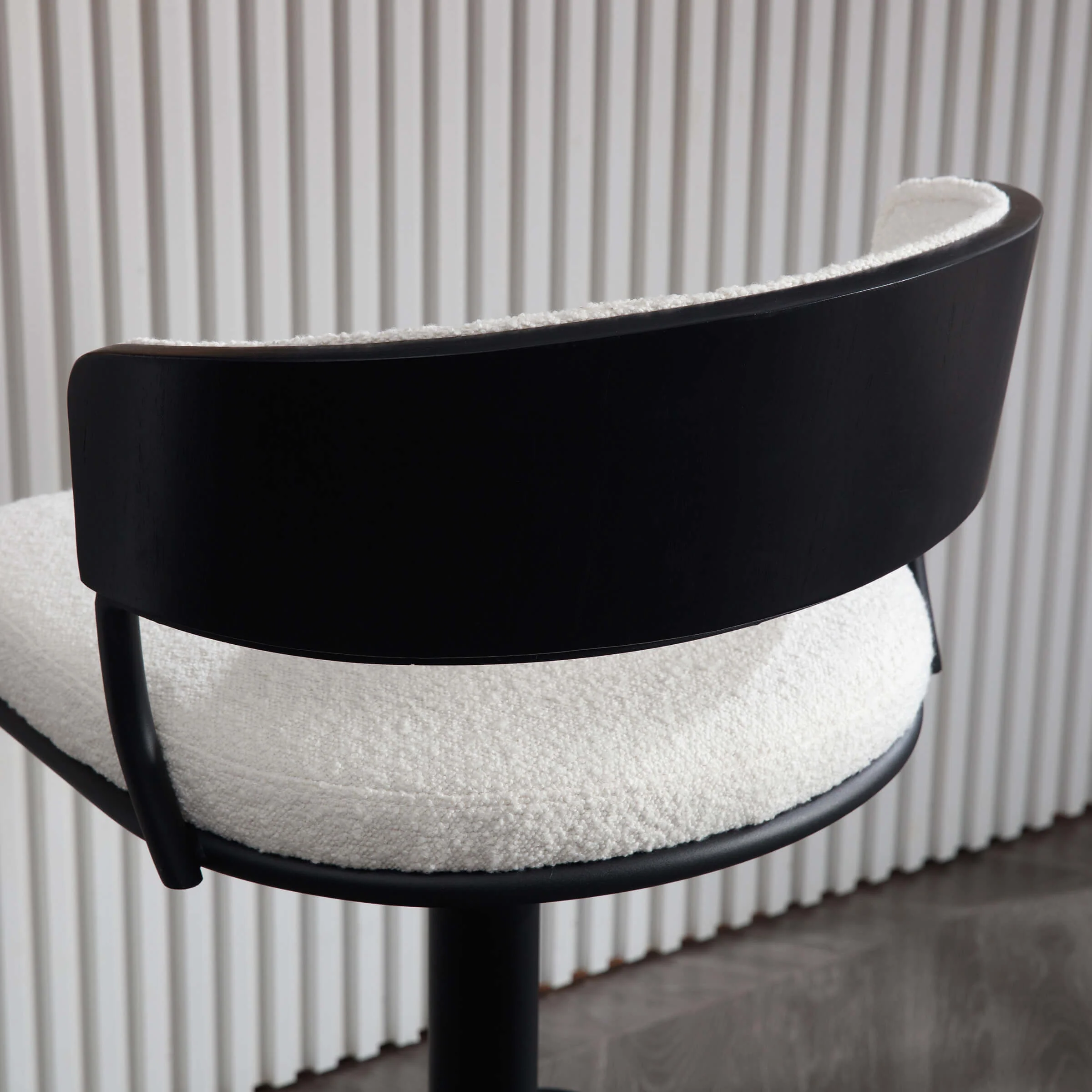 Adjustable Swivel Curved Back Bar Stools Set of 2 - 3184AB - Image 7
