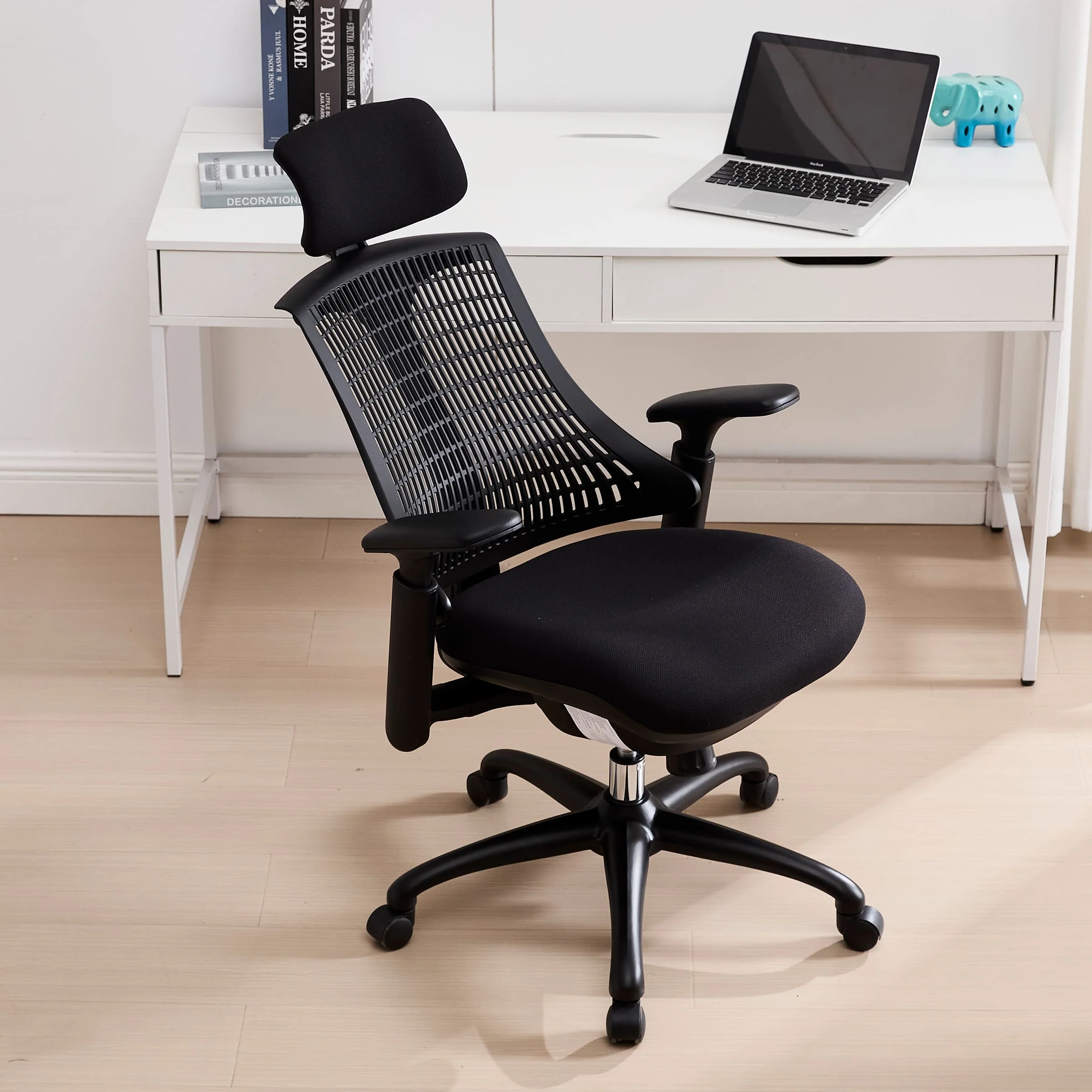 Adjustable Office Chair with Headrest - 4789OC - Image 3
