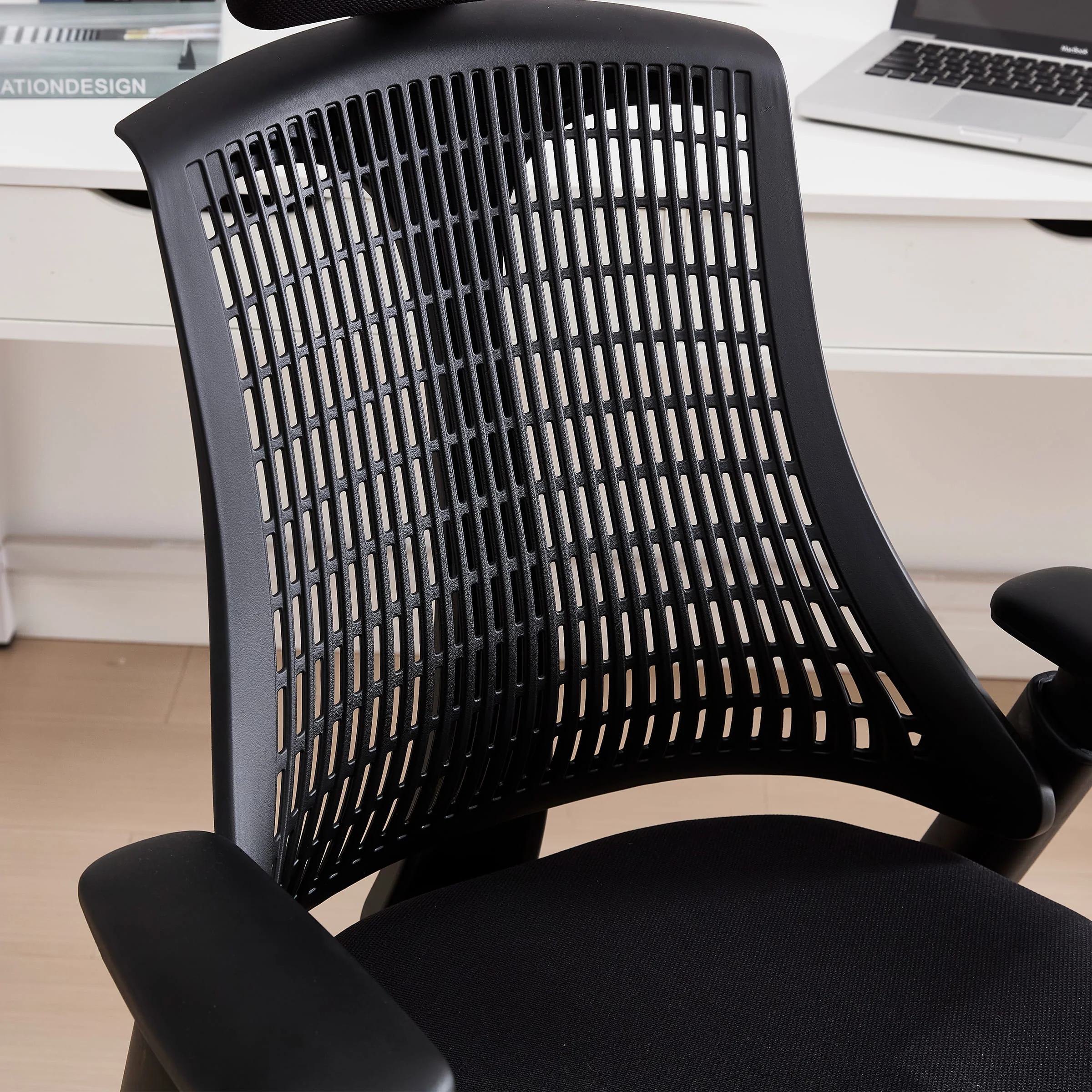 Adjustable Office Chair with Headrest - 4789OC - Image 5