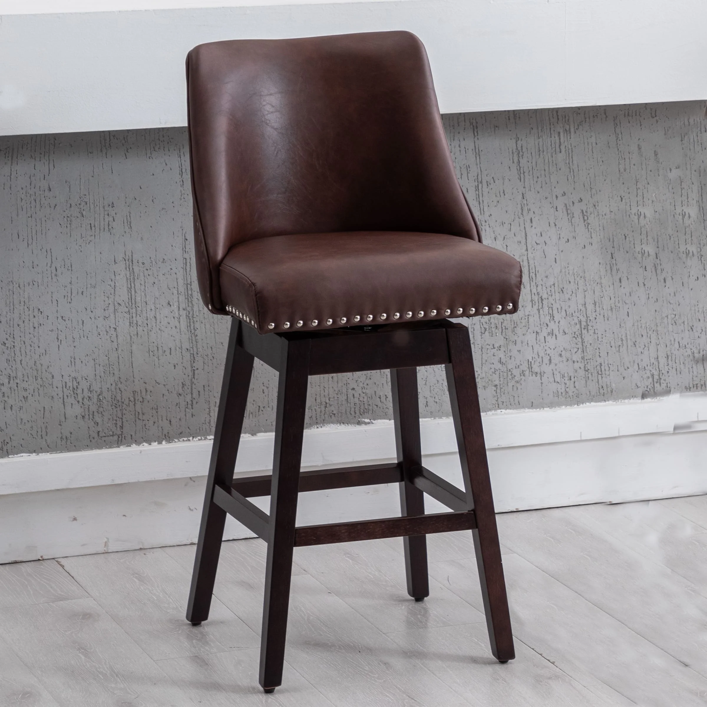 27.5"H Mid-Century Counter Swivel Bar Stools - 6017 - Image 16