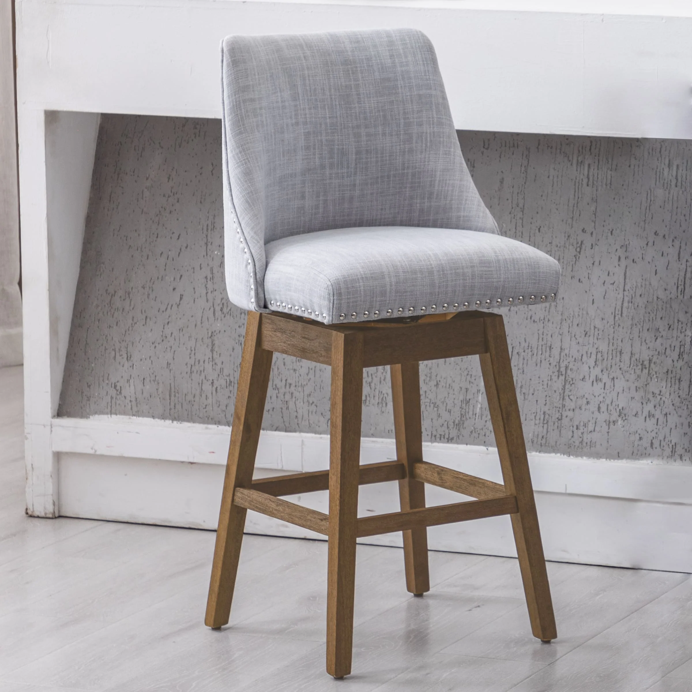 27.5"H Mid-Century Counter Swivel Bar Stools - 6017 - Image 26