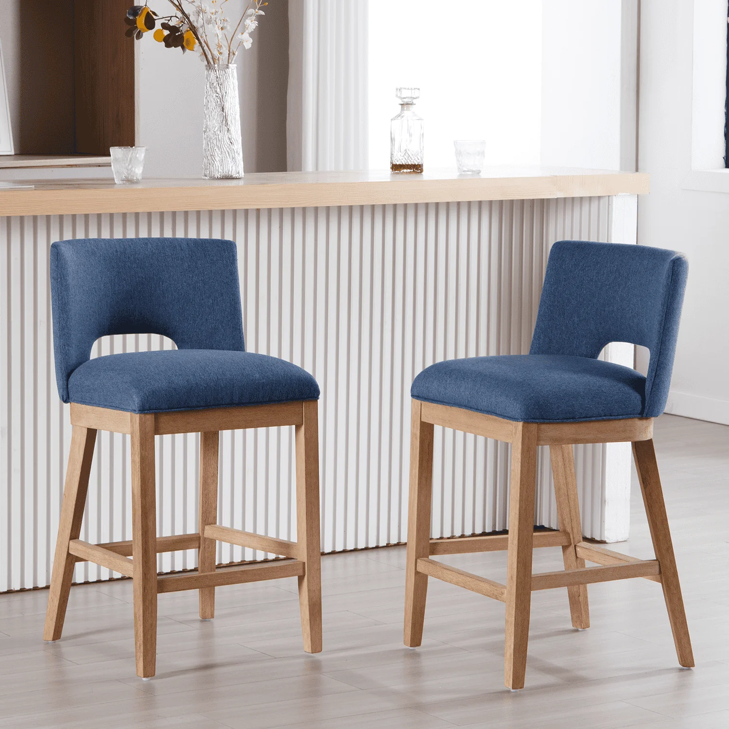 26"H Armless Counter Bar Stools Set of 2 - 3226CS - Image 6