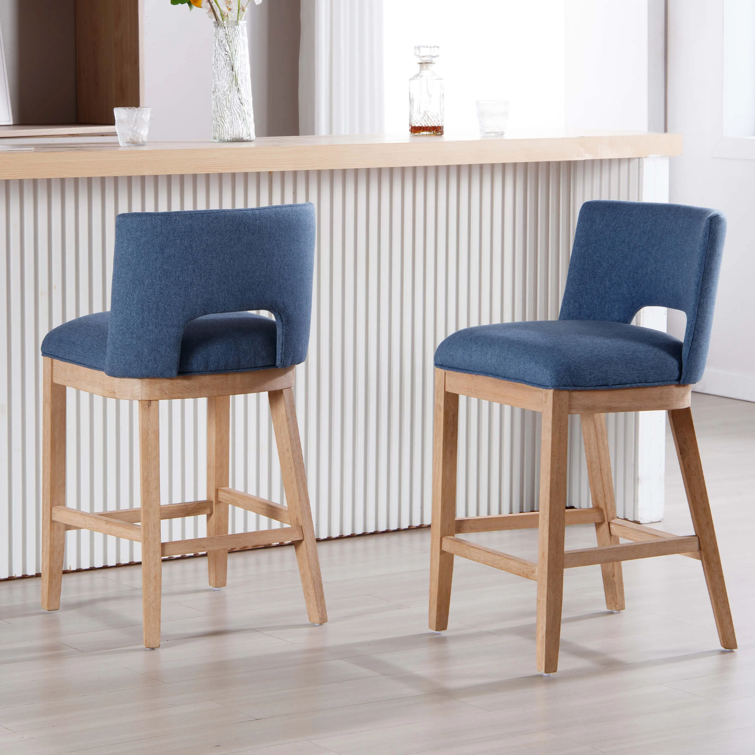26"H Armless Counter Bar Stools Set of 2 - 3226CS - Image 7