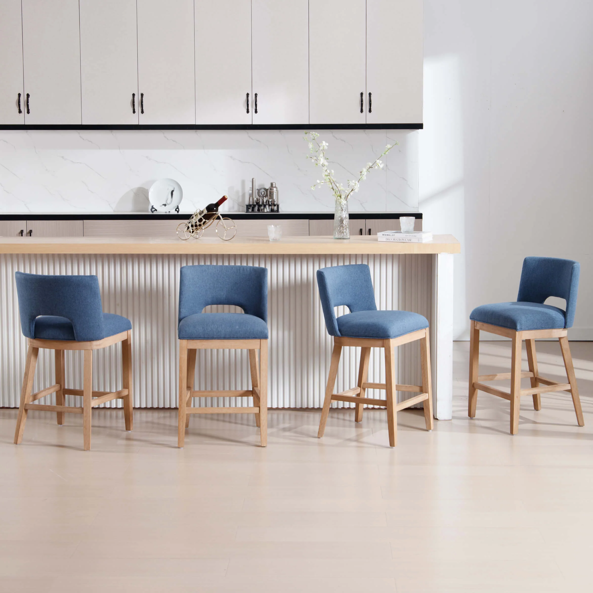26"H Armless Counter Bar Stools Set of 2 - 3226CS - Image 8