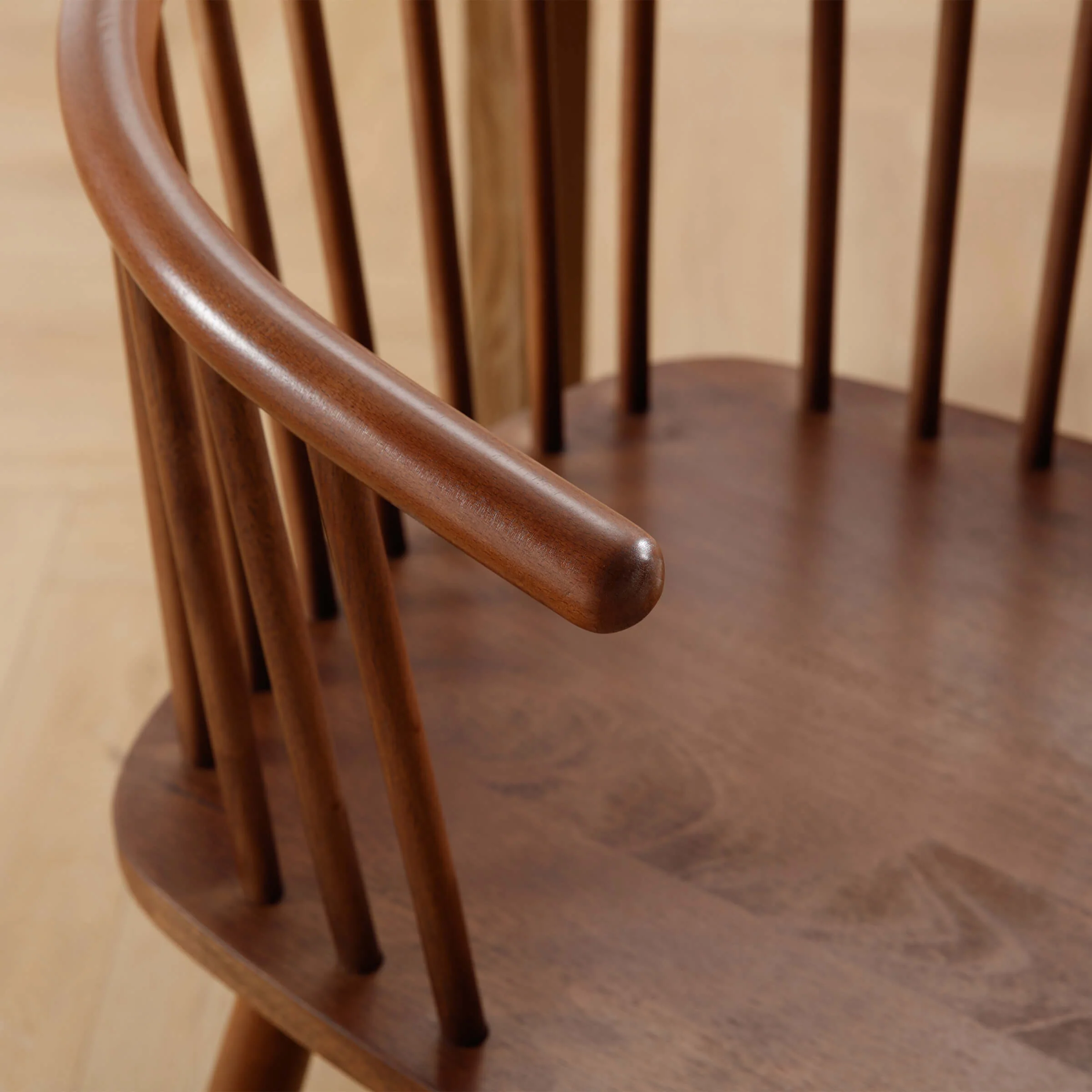 Curved Back Wood Dining Chair Set of 2 - DC01DC - Image 16