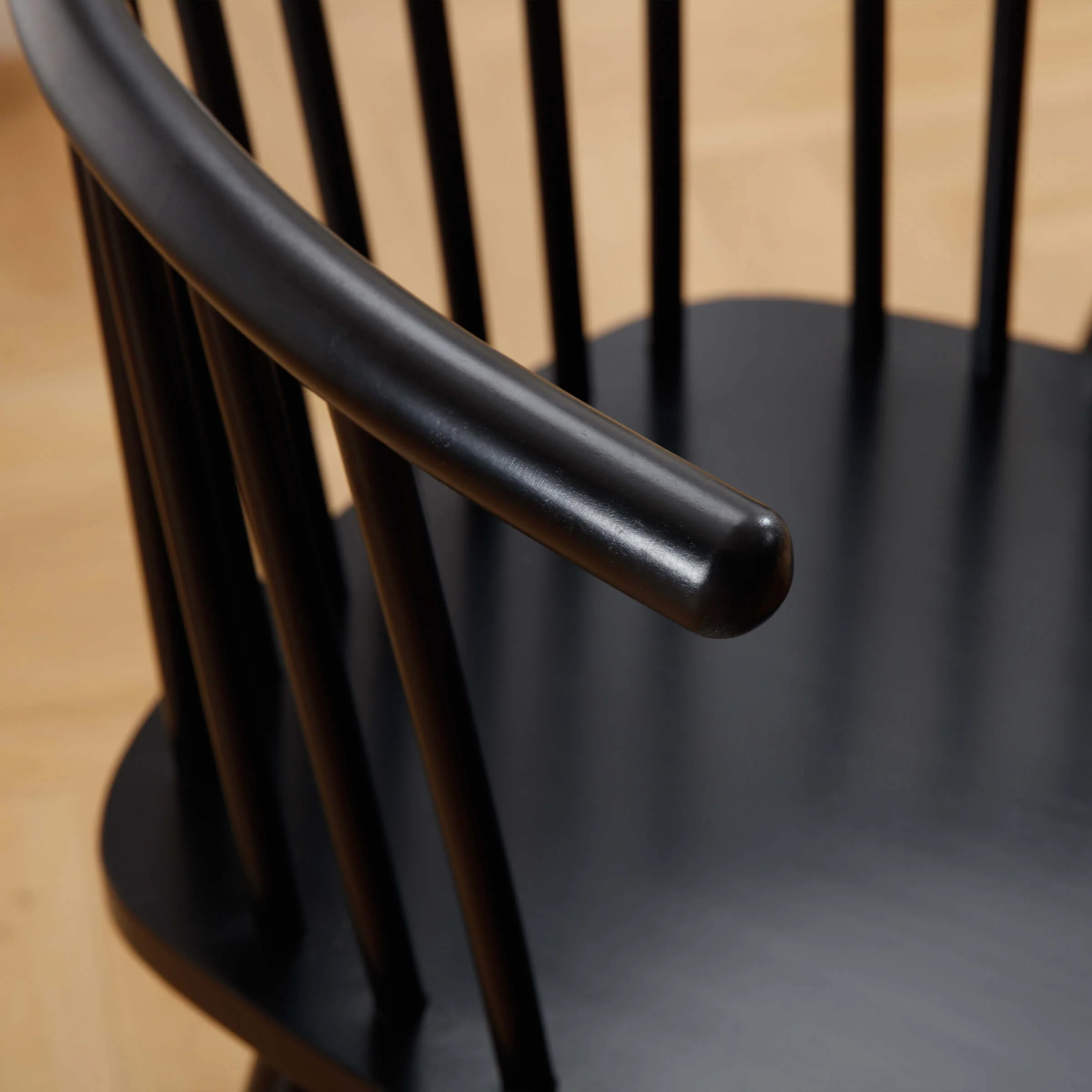 Curved Back Wood Dining Chair Set of 2 - DC01DC - Image 7