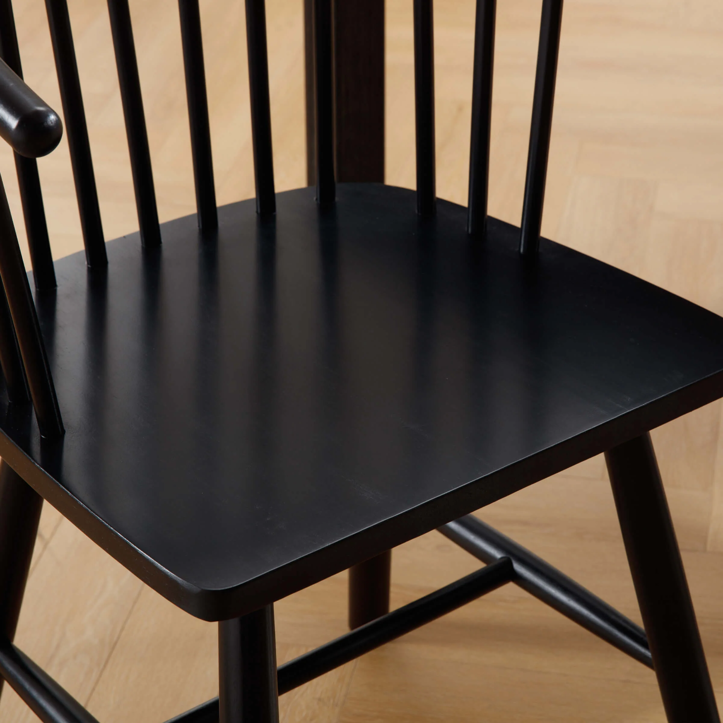 Curved Back Wood Dining Chair Set of 2 - DC01DC - Image 8
