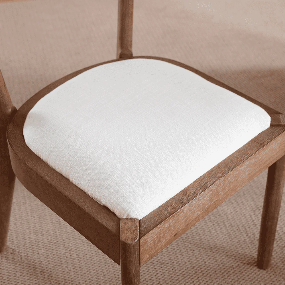 Curved Open Back Upholstered Dining Chairs Set of 2 - 1929DC - Image 11