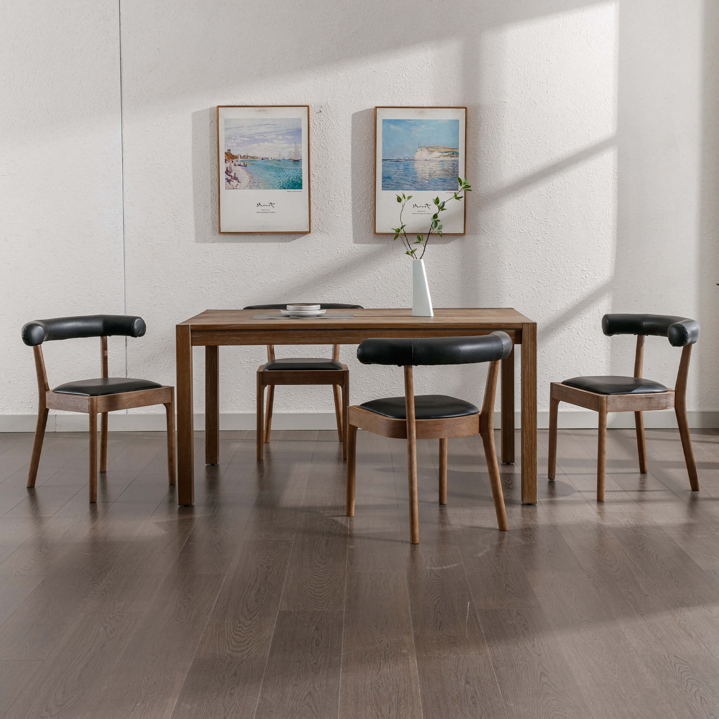 Curved Open Back Upholstered Dining Chairs Set of 2 - 1929DC - Image 21