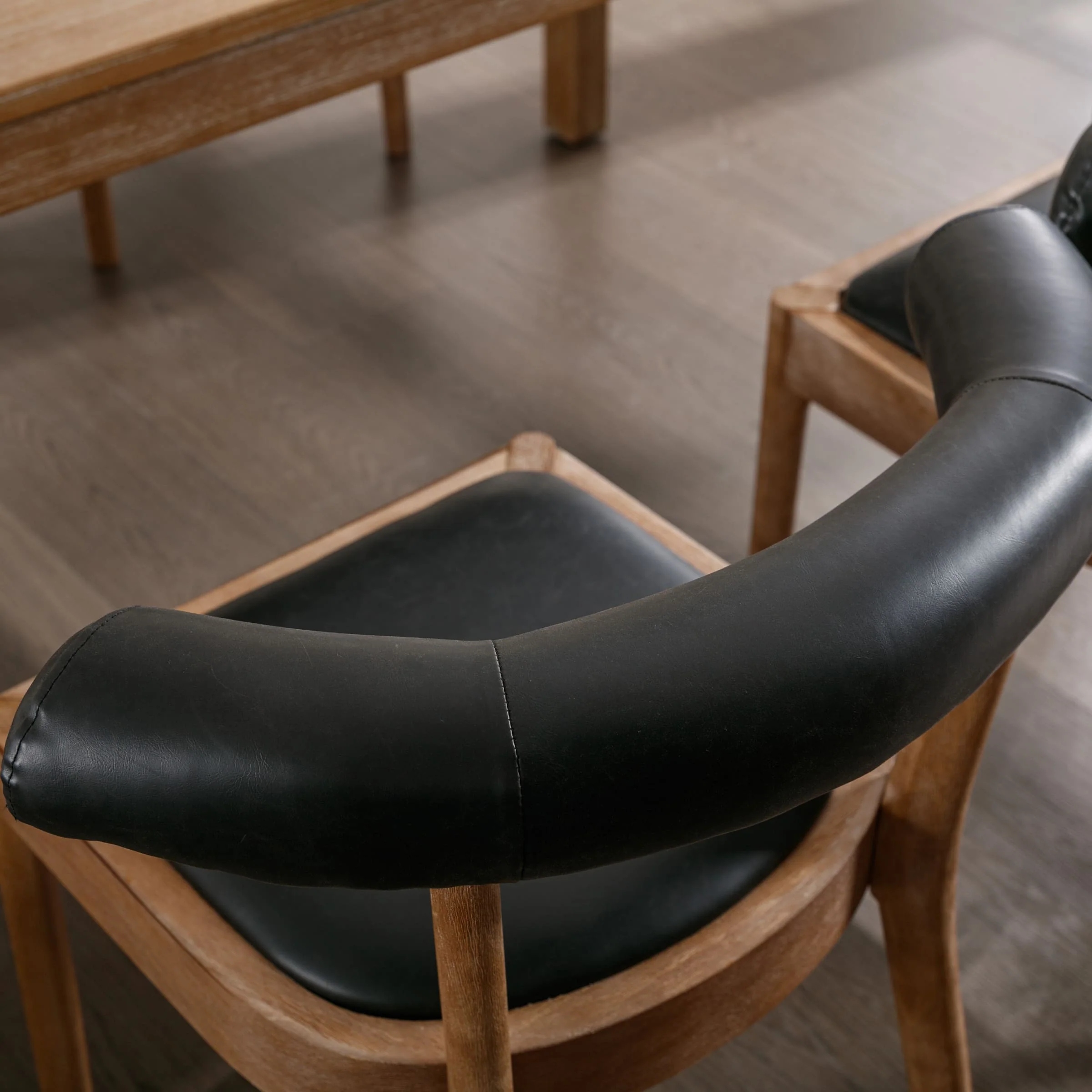 Curved Open Back Upholstered Dining Chairs Set of 2 - 1929DC - Image 25