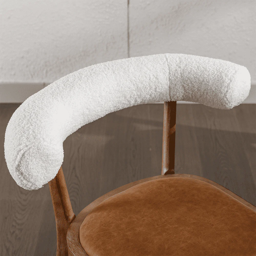 Curved Open Back Upholstered Dining Chairs Set of 2 - 1929DC - Image 29