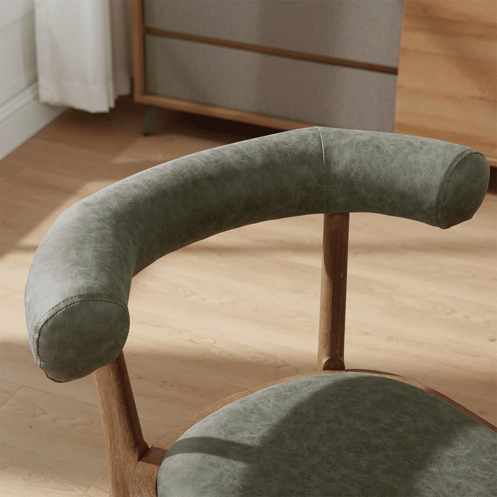 Curved Open Back Upholstered Dining Chairs Set of 2 - 1929DC - Image 36