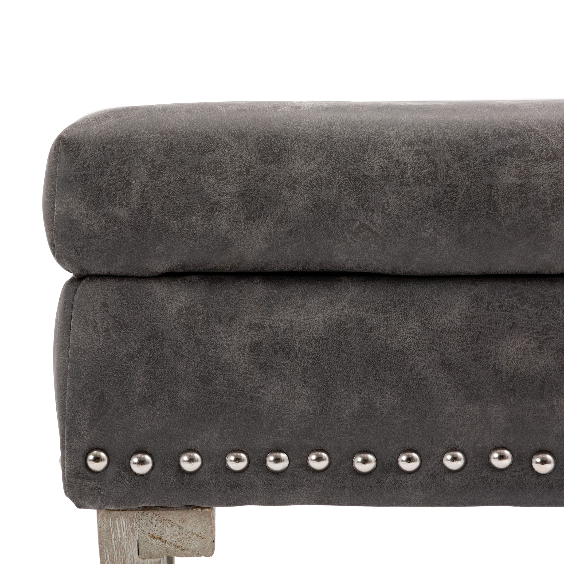 Fabric Storage Upholstered Entryway Bench - 7868BH - Image 6