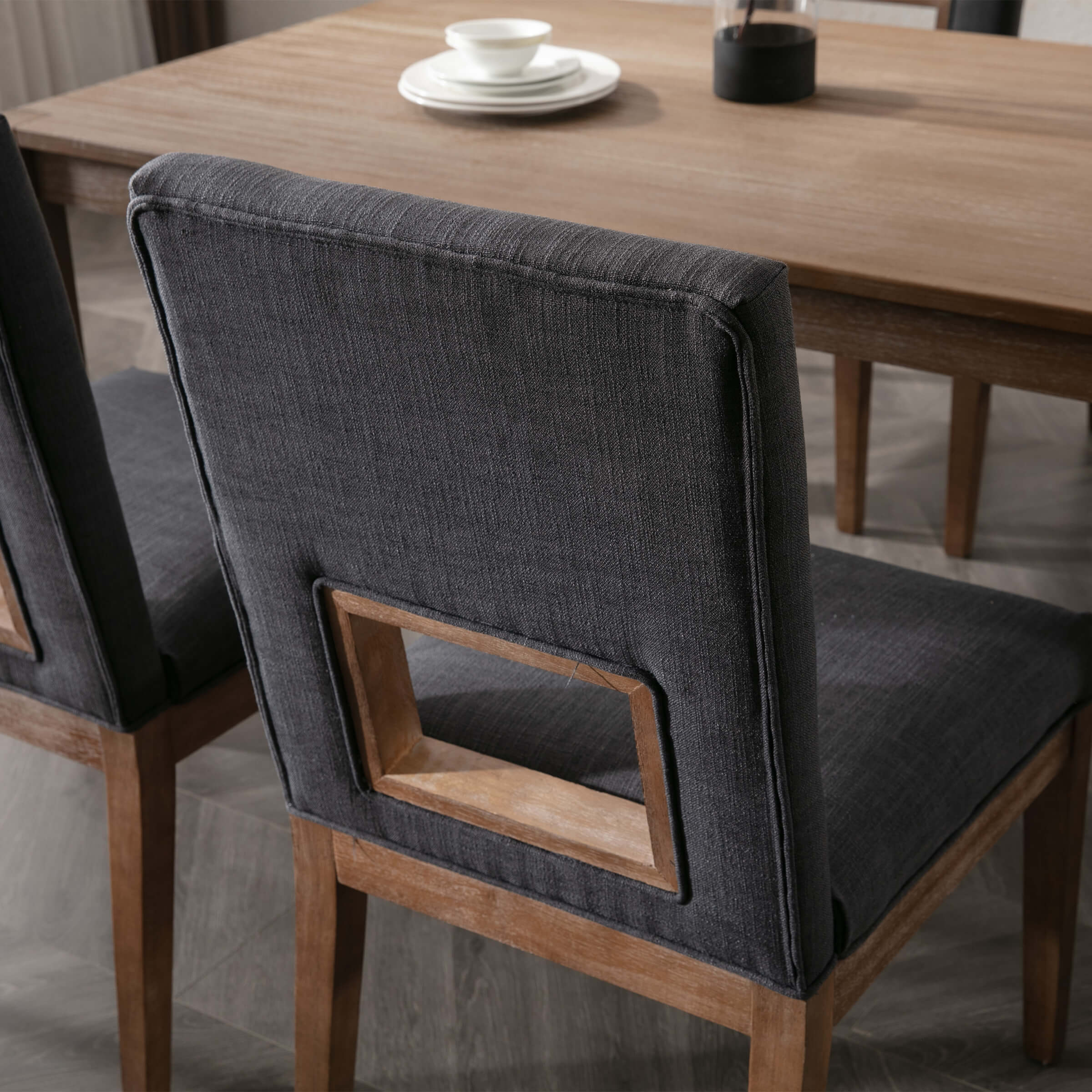 Farmhouse Fabric Dining Chairs Set of 2 - 1921DC - Image 15