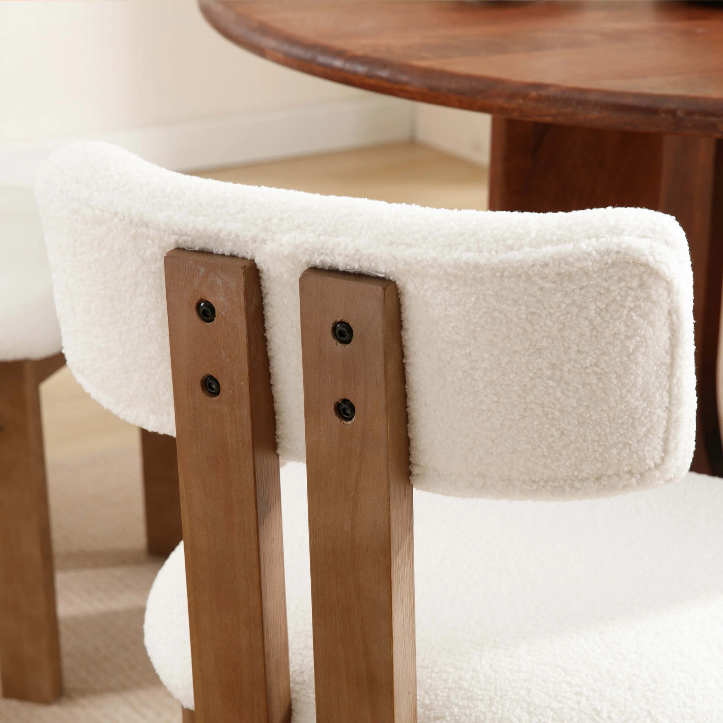 Upholstered Wooden Legs Dining Chairs Set of 2 - 10014DC - Image 15