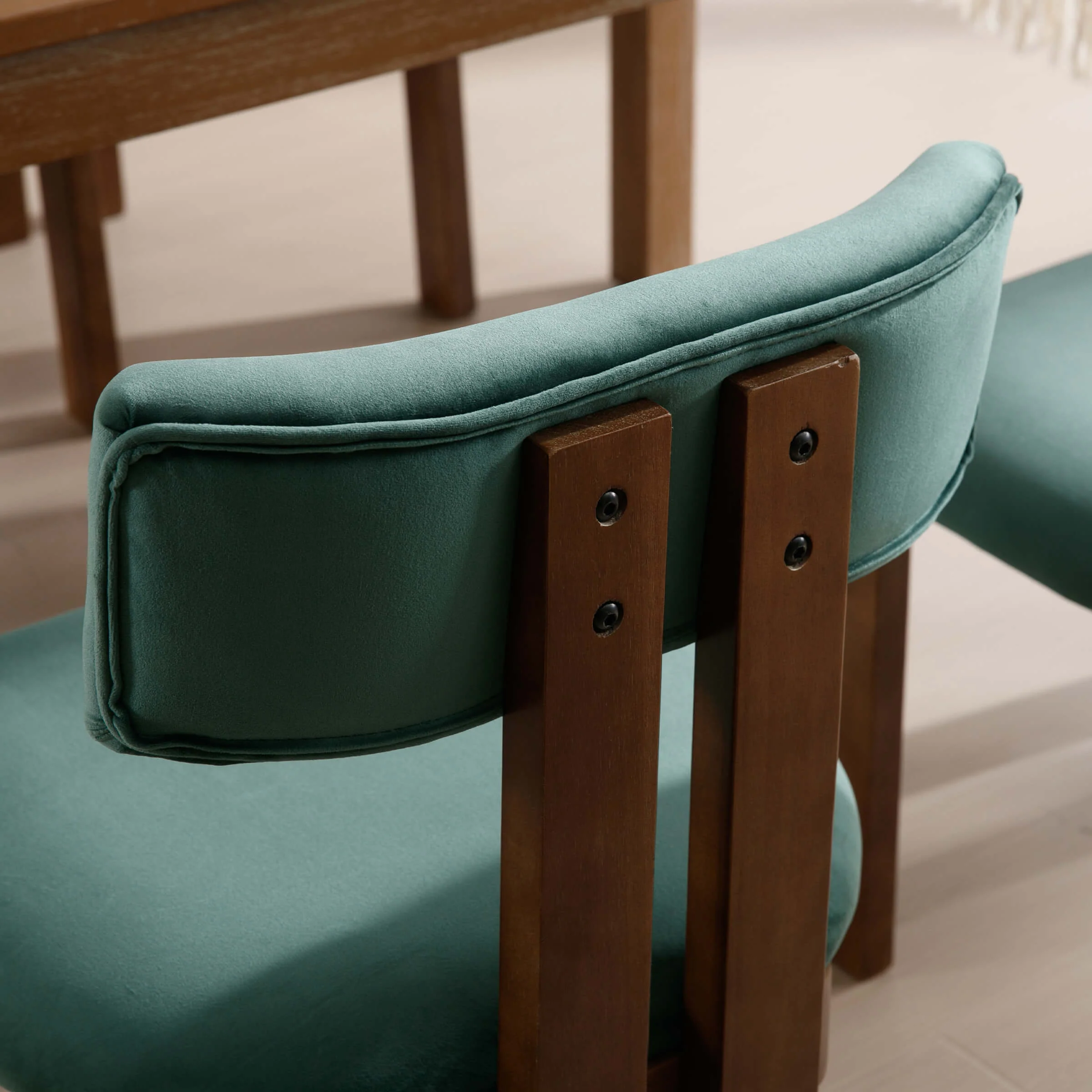 Upholstered Wooden Legs Dining Chairs Set of 2 - 10014DC - Image 21