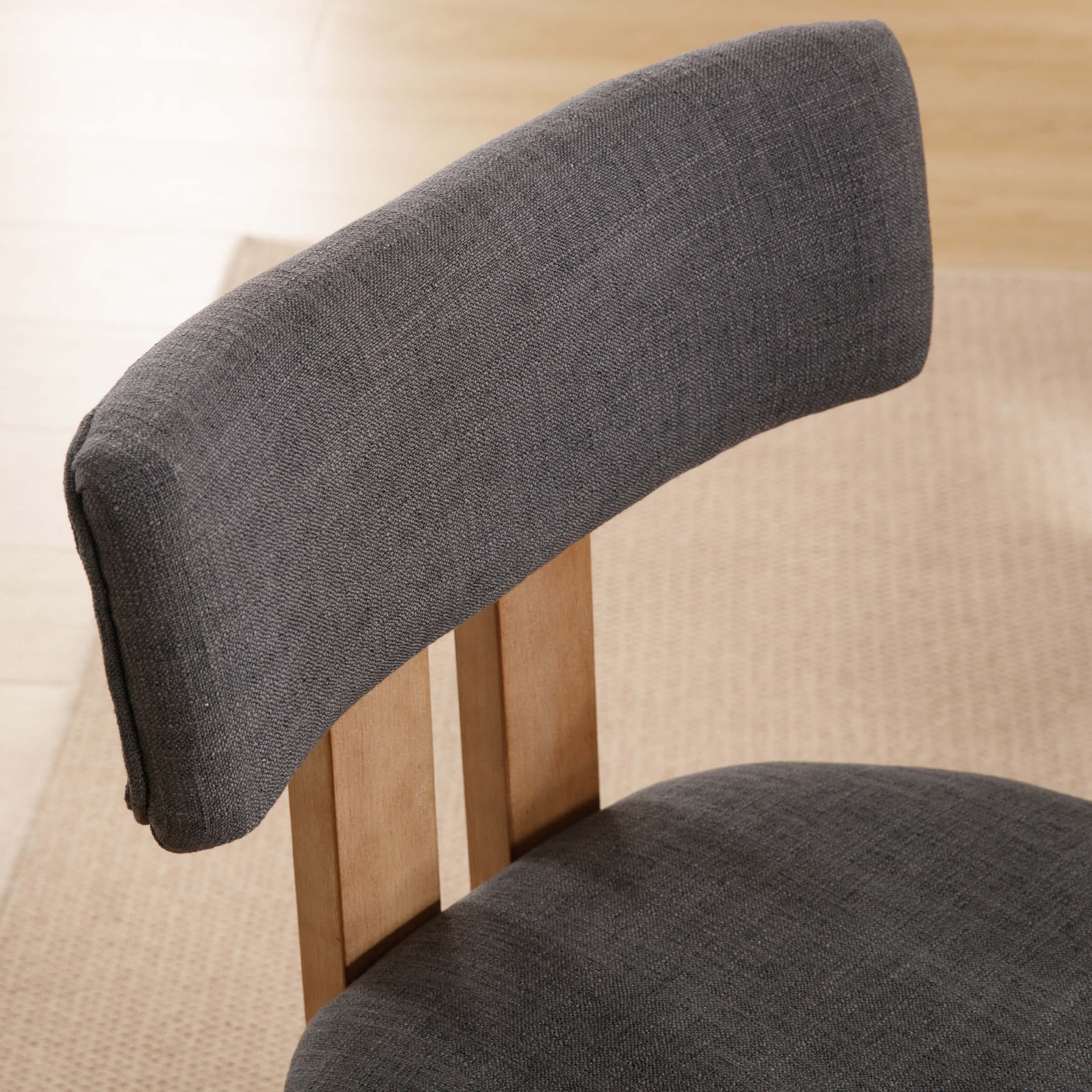 Upholstered Wooden Legs Dining Chairs Set of 2 - 10014DC - Image 9