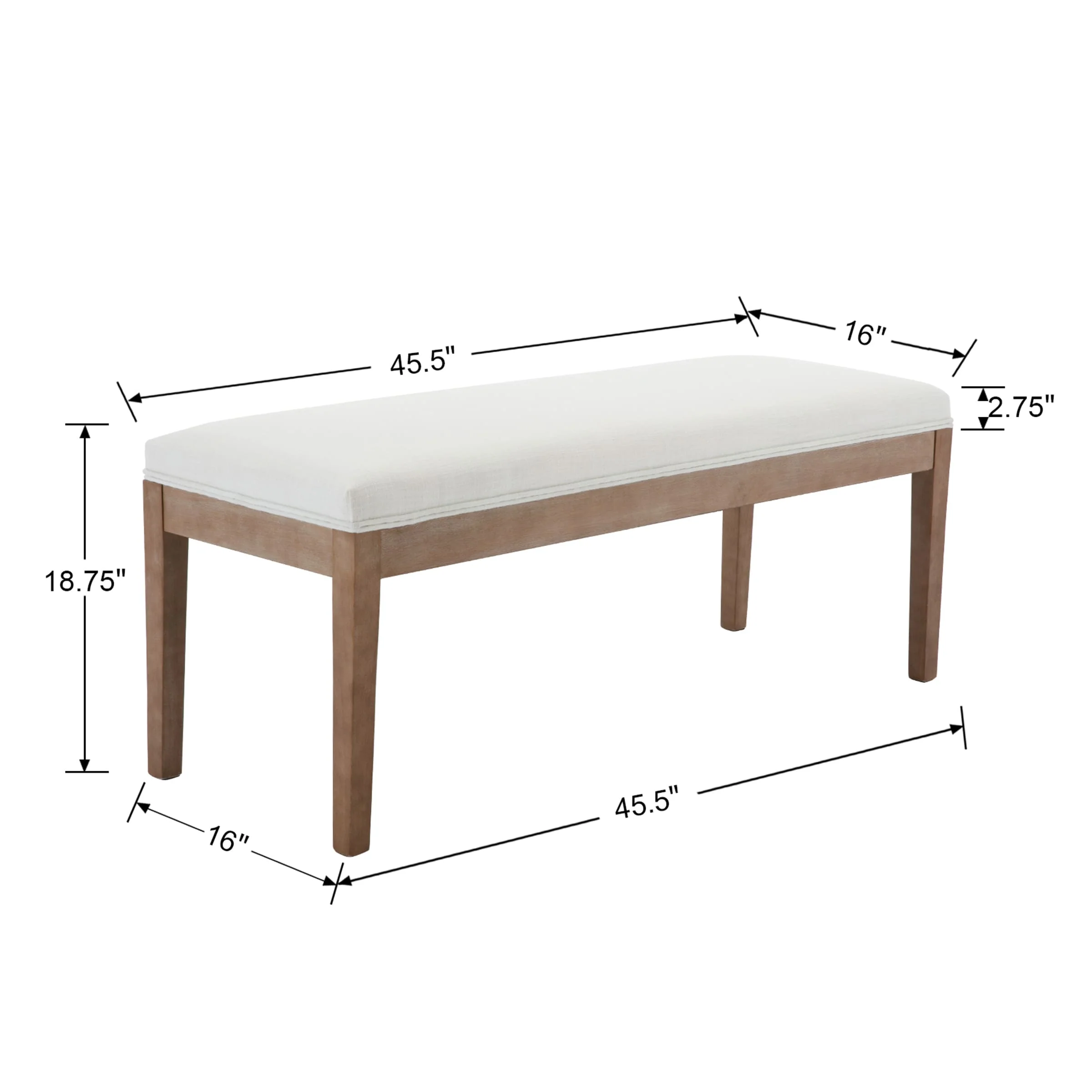 Farmhouse Multifunction Bench - 2565BH - Image 8