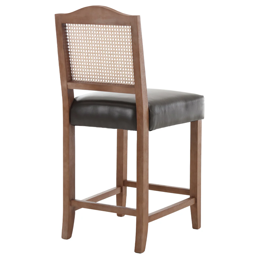 26.5"H & 30.2"H Farmhouse Rattan Counter Stools Set of 2 - 5739 - Image 15