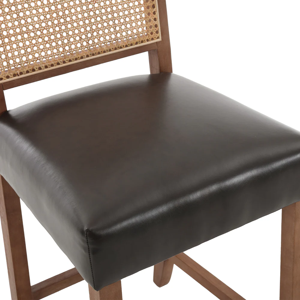 26.5"H & 30.2"H Farmhouse Rattan Counter Stools Set of 2 - 5739 - Image 17