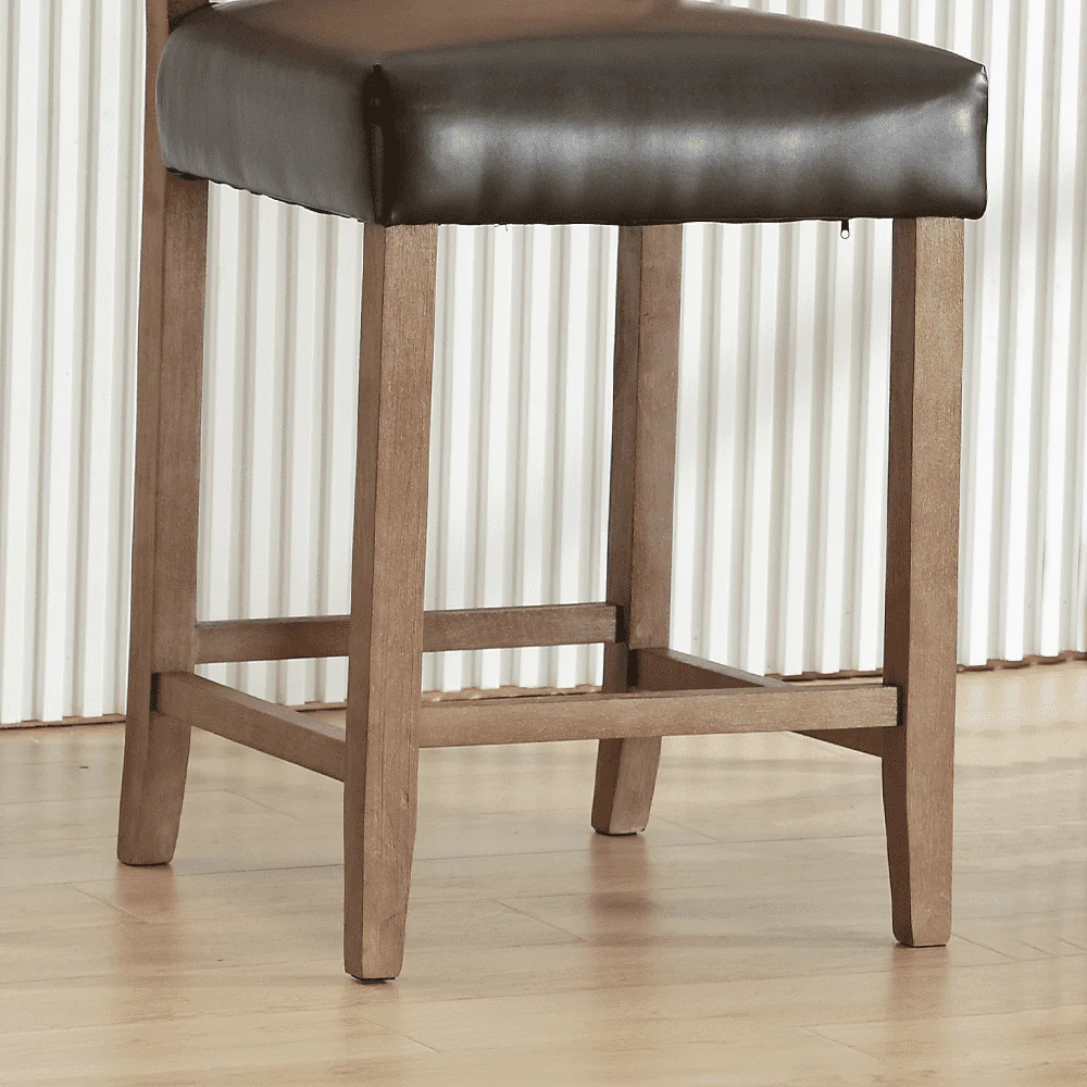 26.5"H & 30.2"H Farmhouse Rattan Counter Stools Set of 2 - 5739 - Image 18