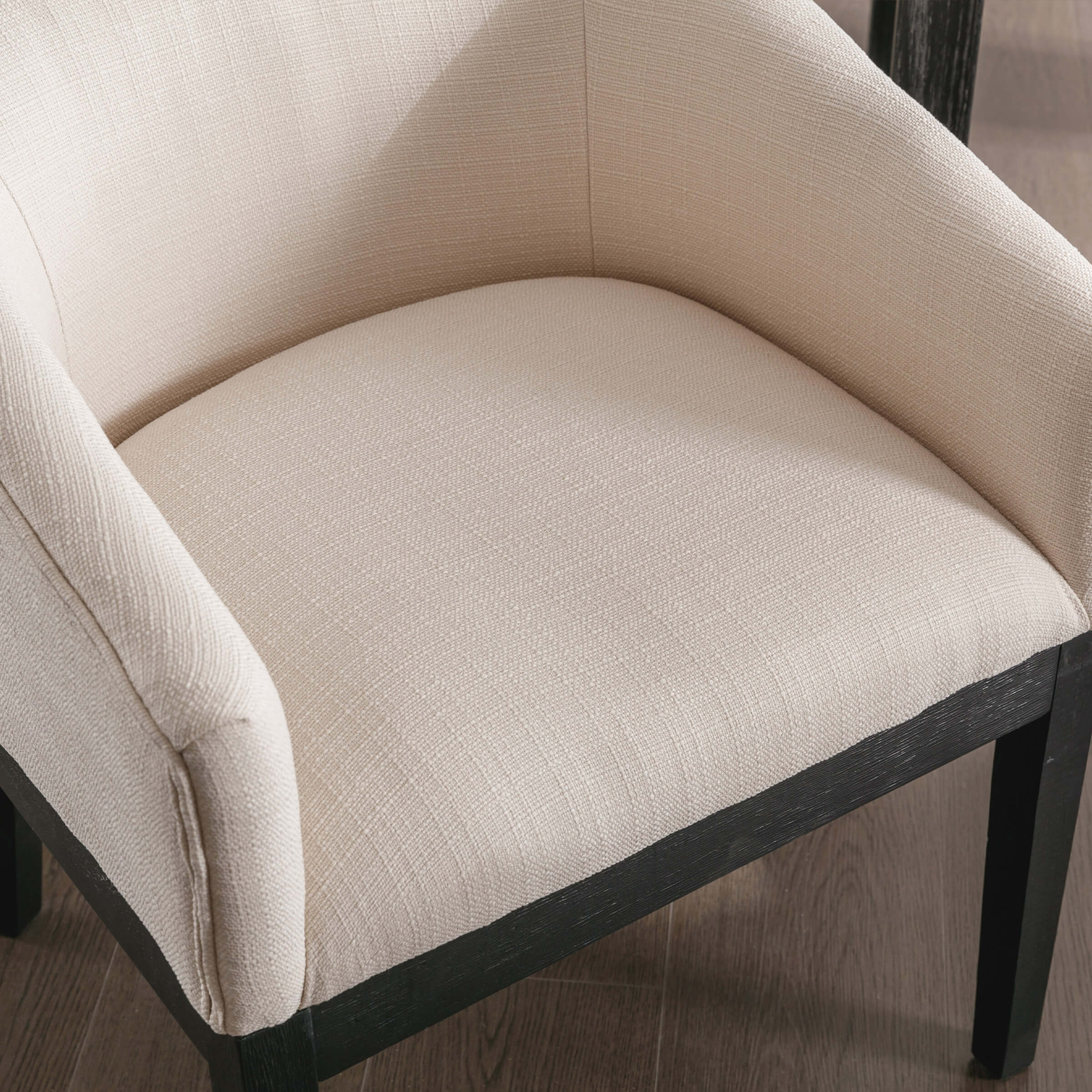 Farmhouse Slope Arm Barrel Dining Chairs Set of 2 - 1851 - Image 17