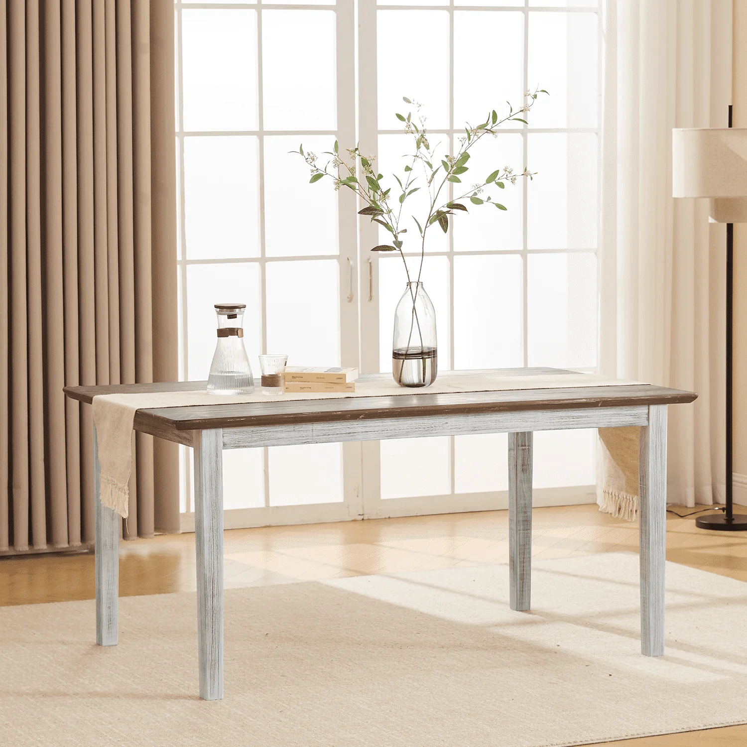 Farmhouse Wooden Dining Table - 22745DT - Image 3