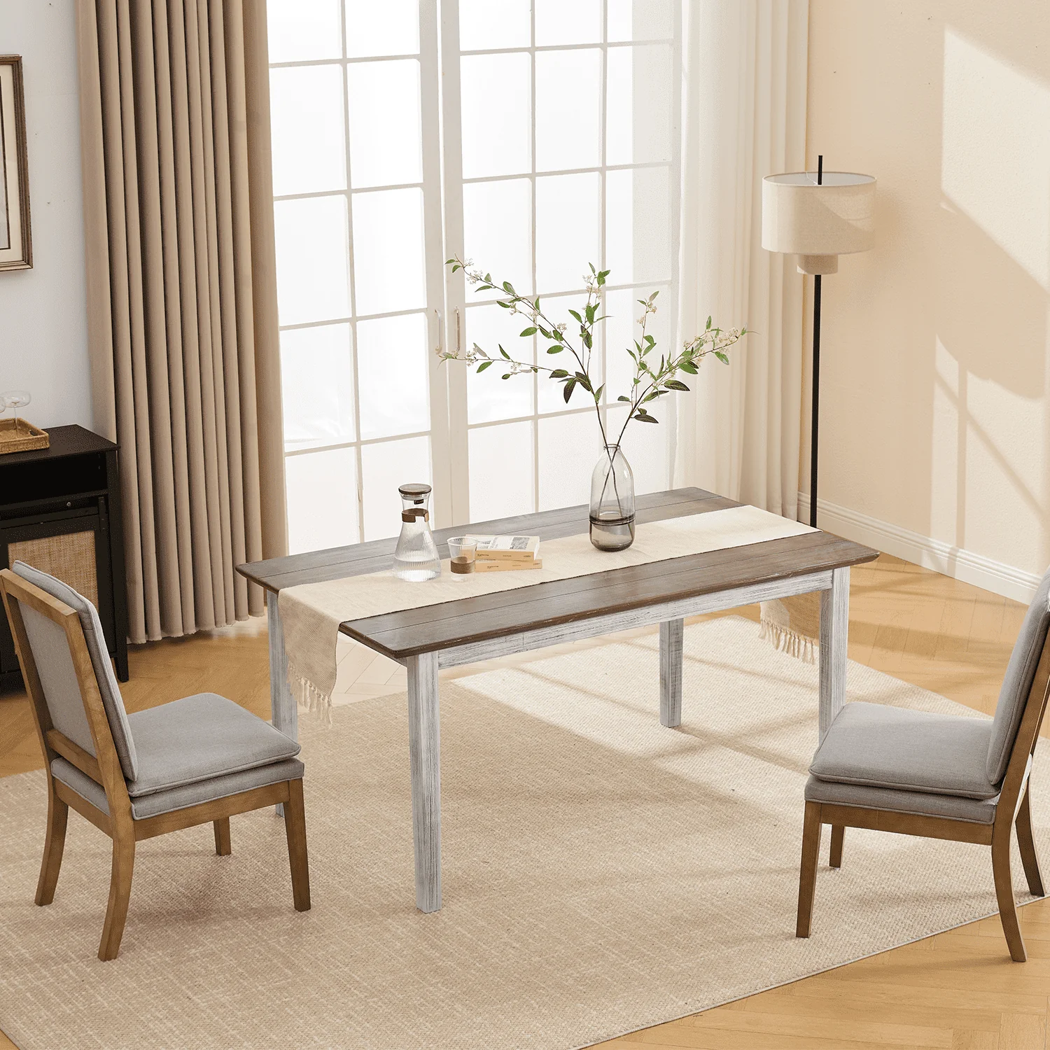 Farmhouse Wooden Dining Table - 22745DT - Image 4
