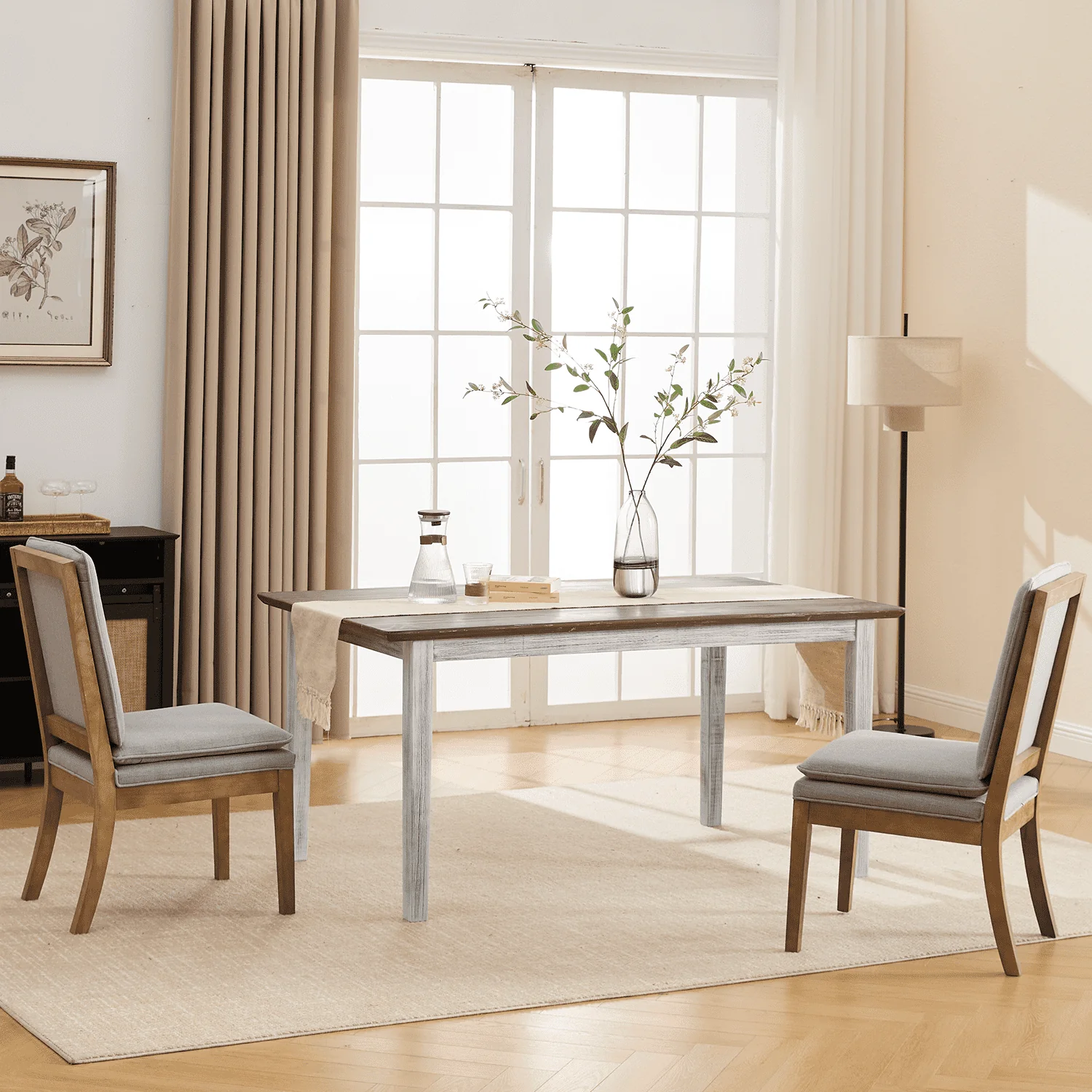 Farmhouse Wooden Dining Table - 22745DT - Image 5