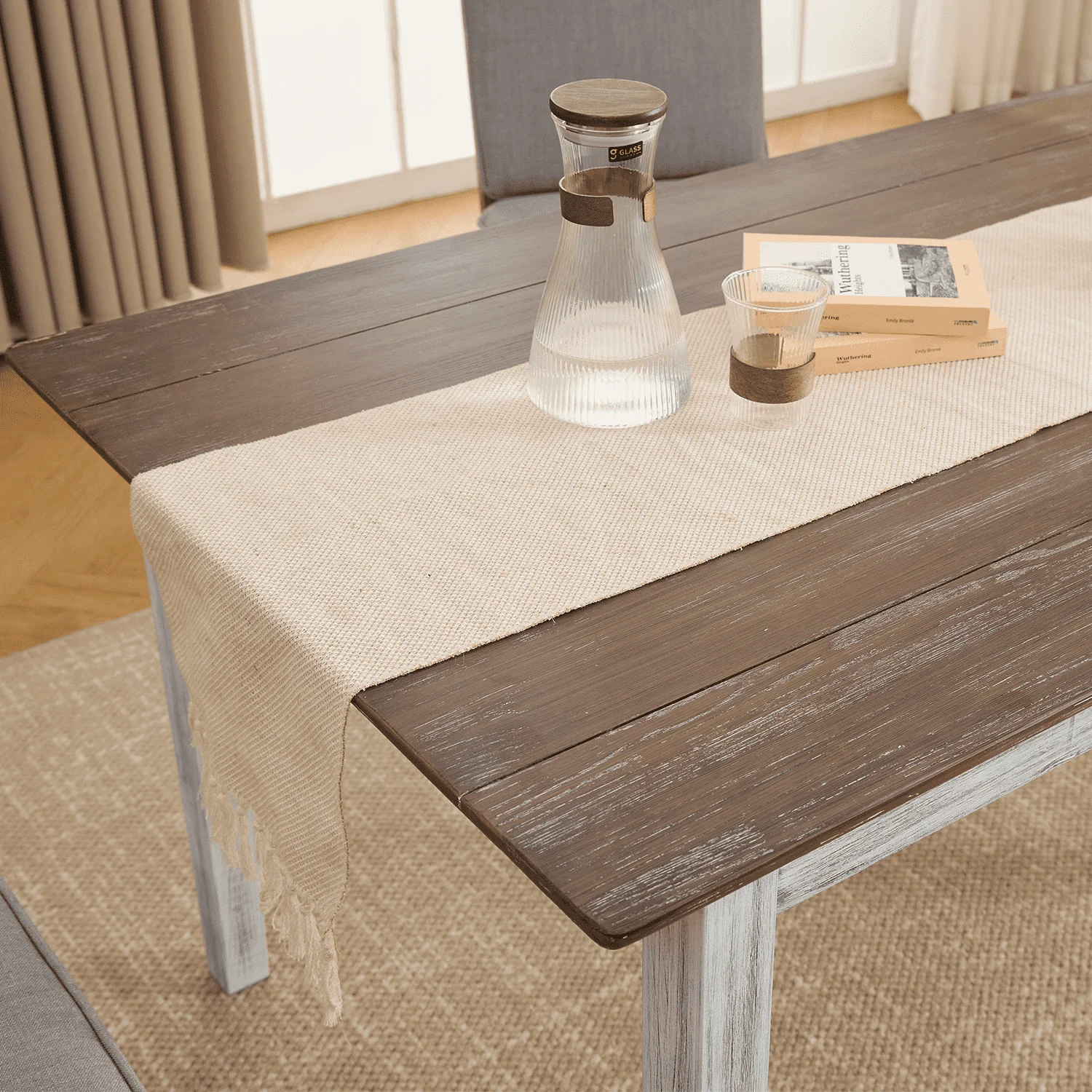 Farmhouse Wooden Dining Table - 22745DT - Image 6