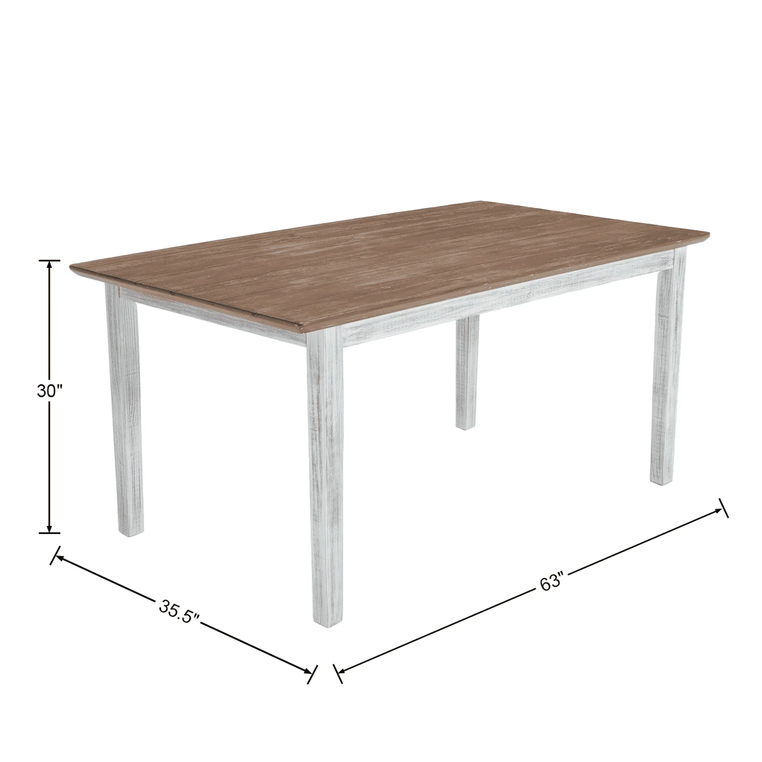 Farmhouse Wooden Dining Table - 22745DT - Image 9